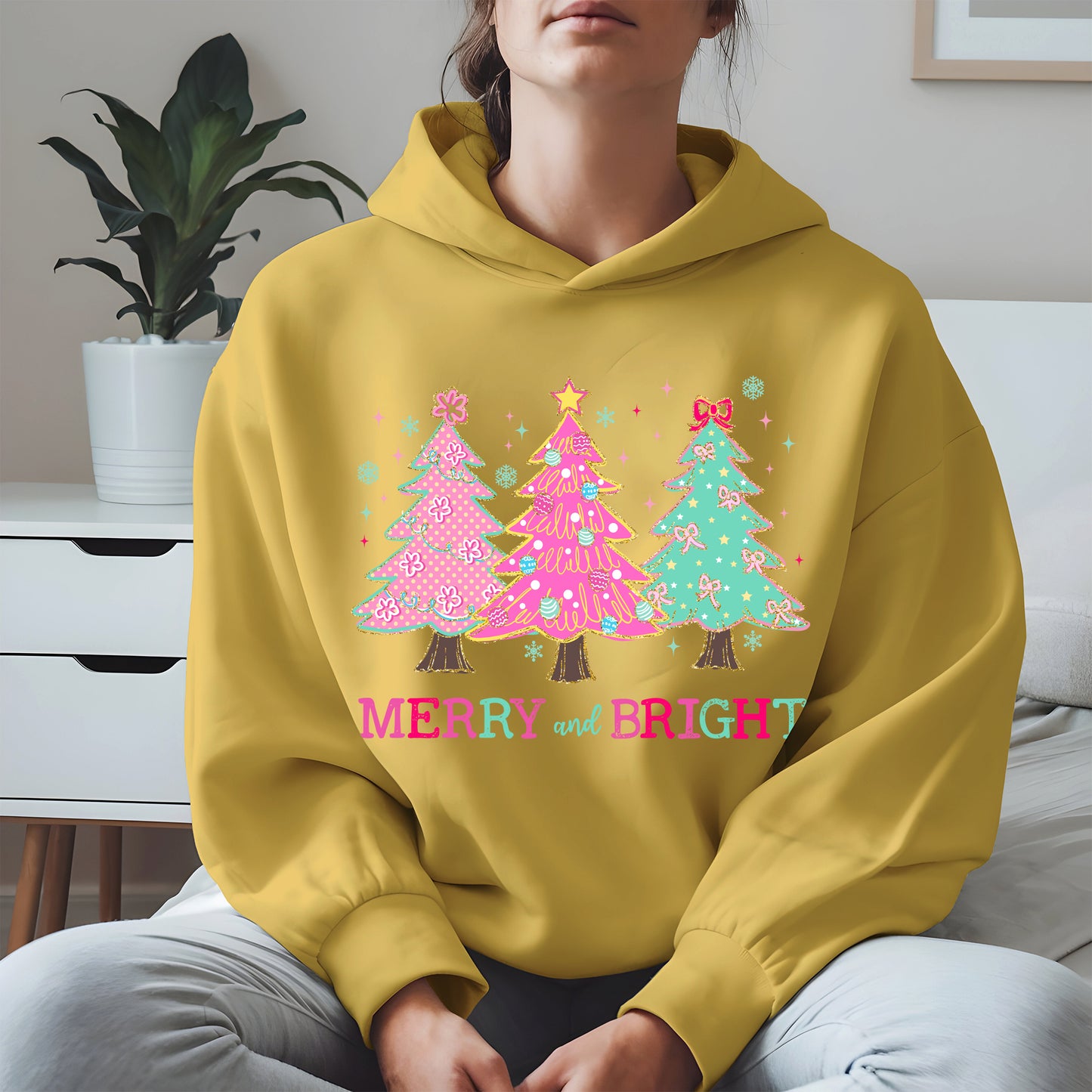 Merry and Bright Christmas Tree Shirt