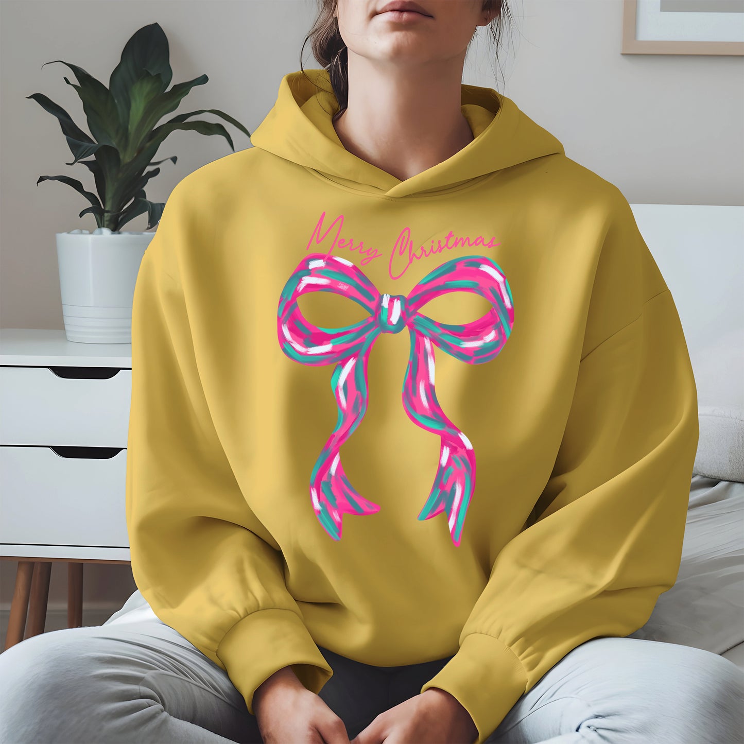 Merry Christmas Coquette Bow Shirt