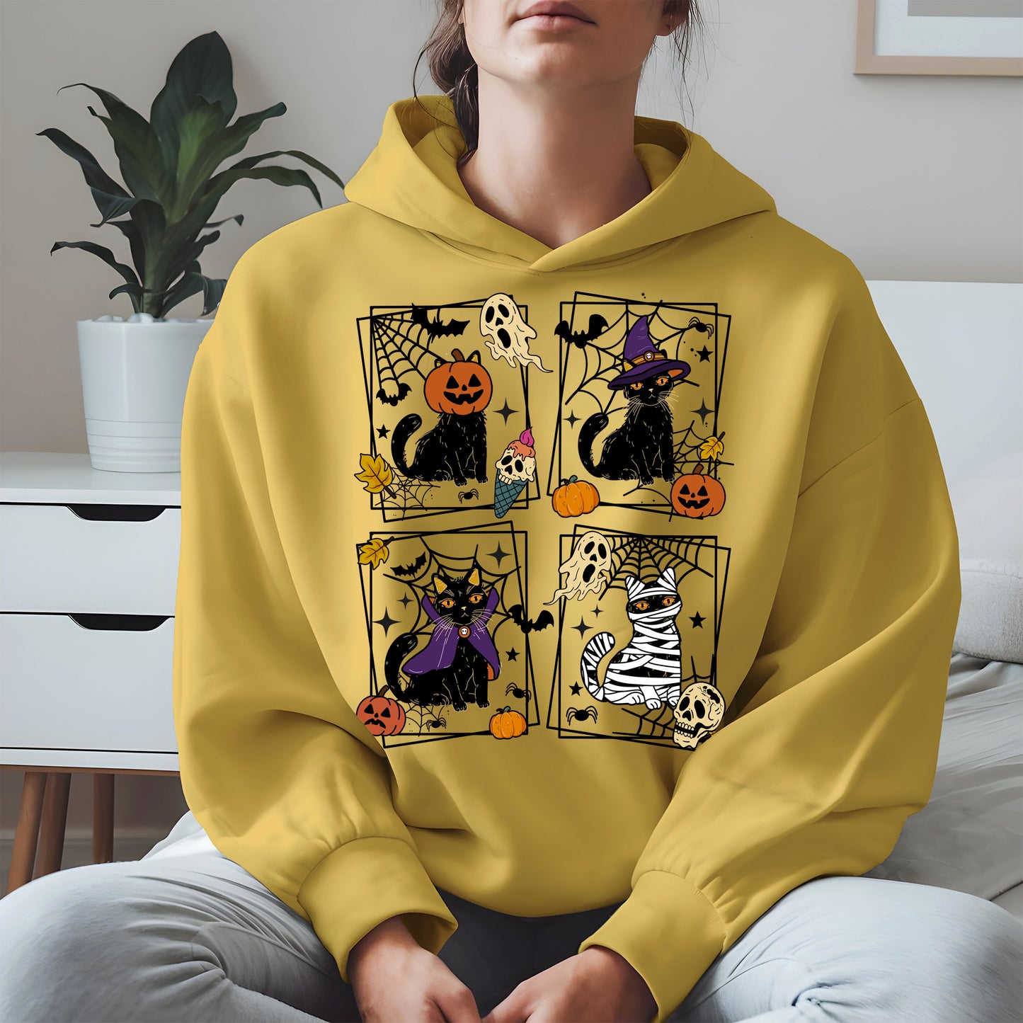 Black Cat Halloween shirt and hoodie