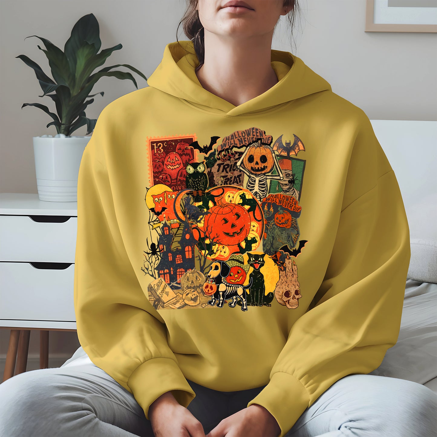 Collage Halloween shirt and hoodie