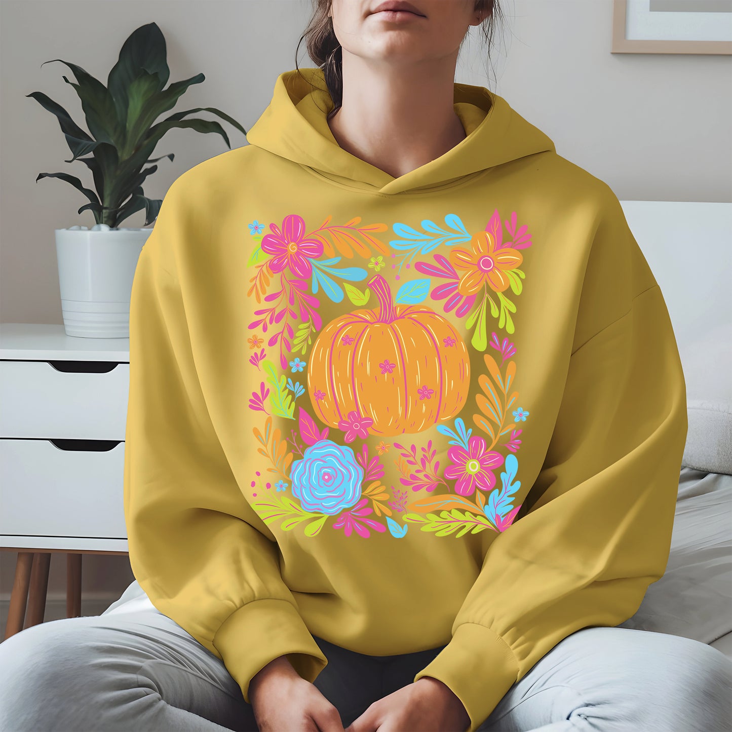 Neon Pumpkin halloween shirt