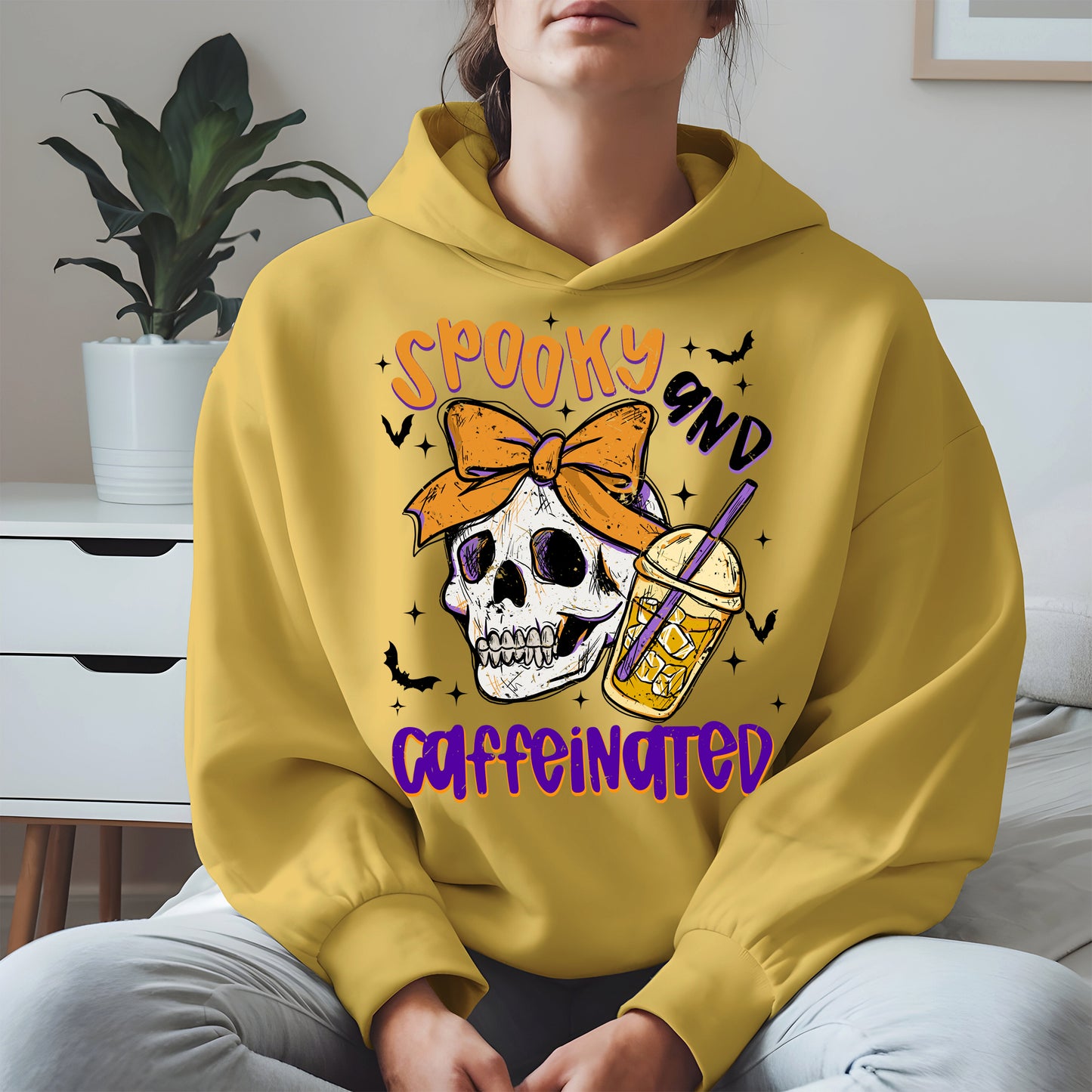 Spooky and Caffeinated halloween shirt