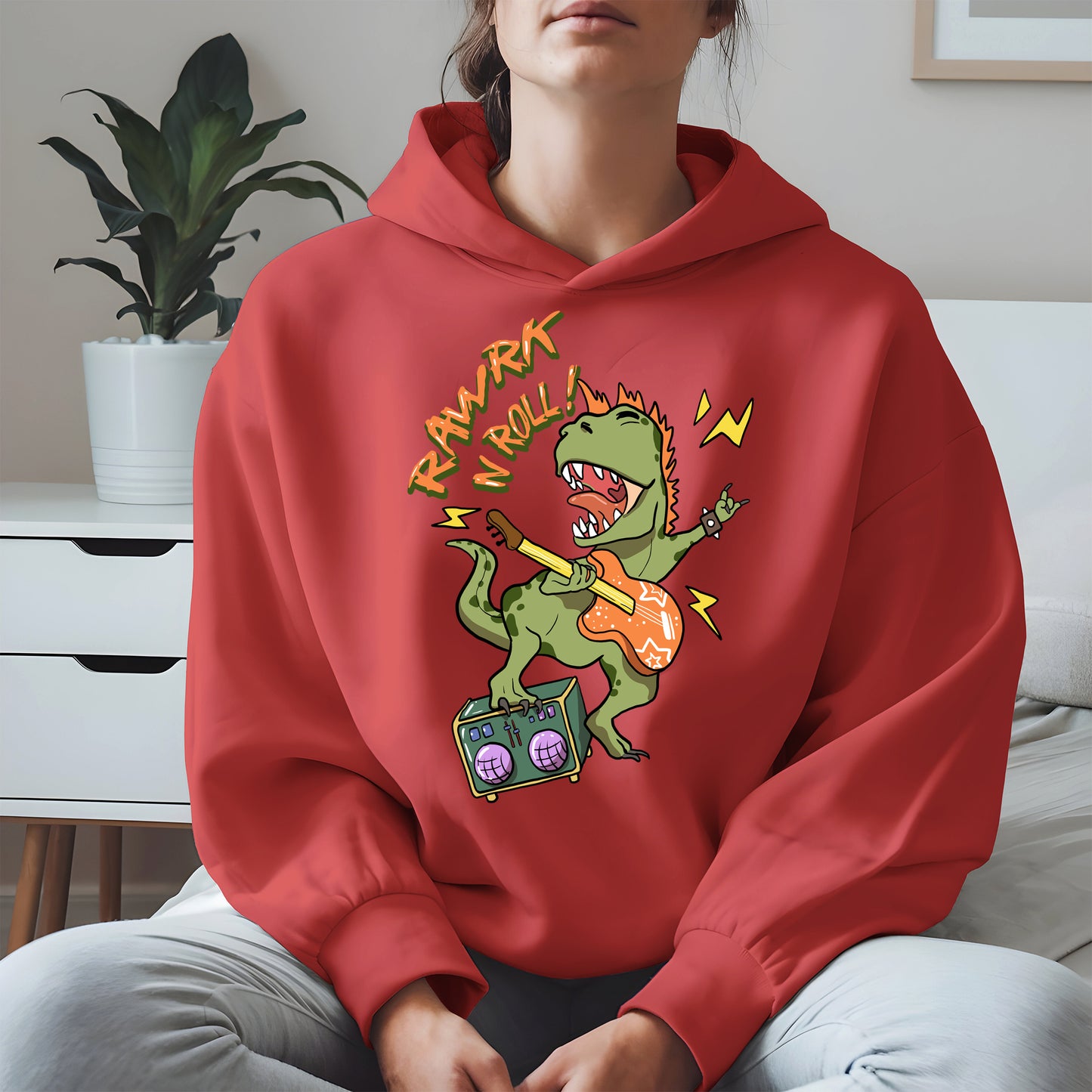 Rawrk N Roll Dinosaur Shirt