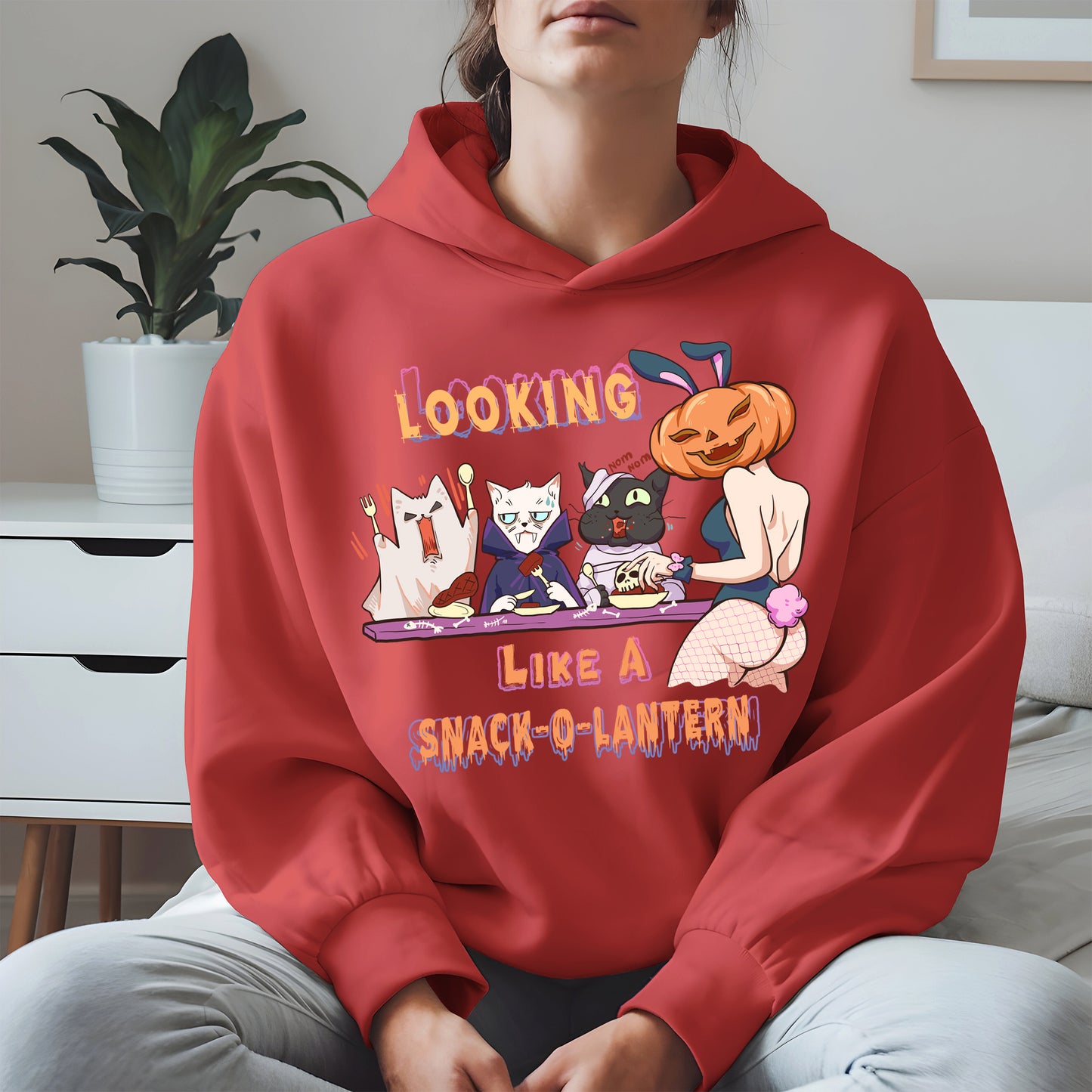 Snack-O-Lantern Halloween Cat Tee