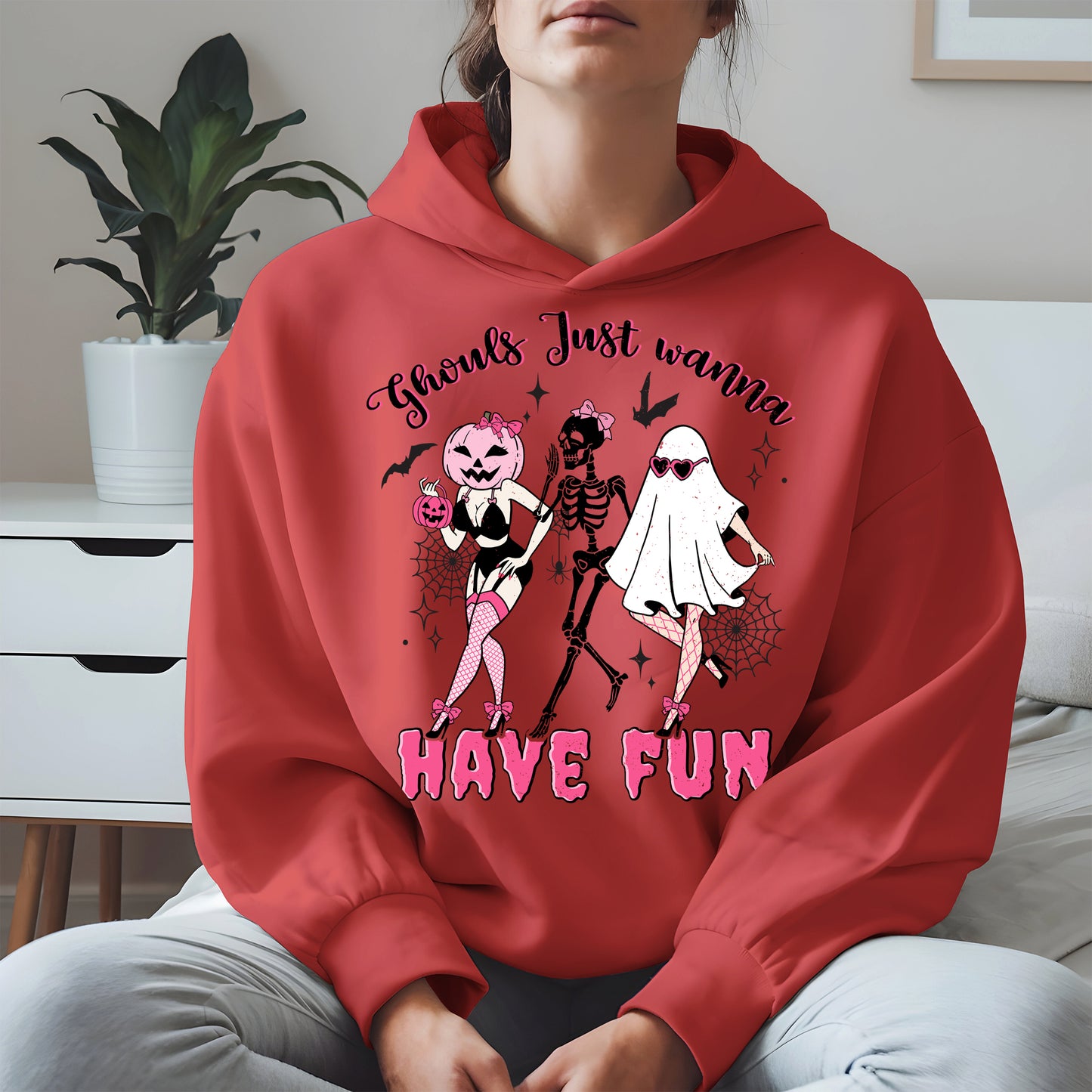 Ghouls Just Wanna Have Fun Halloween Pinup Design