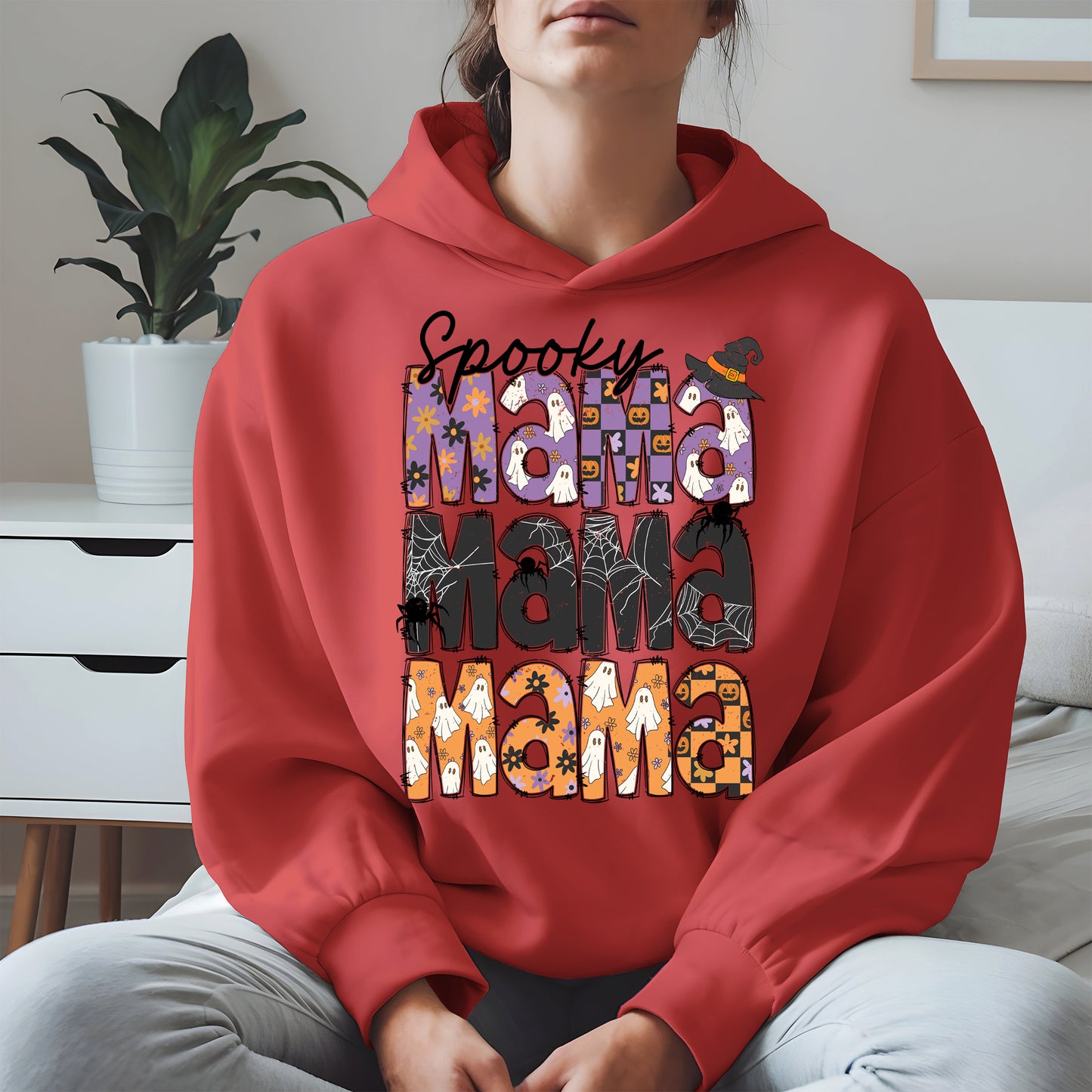 Halloween Mama Shirt - Ghosts and Spooky Patterns