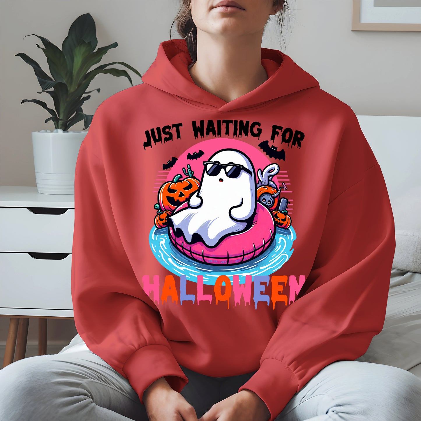 Chill Ghost Halloween Pool Float Shirt