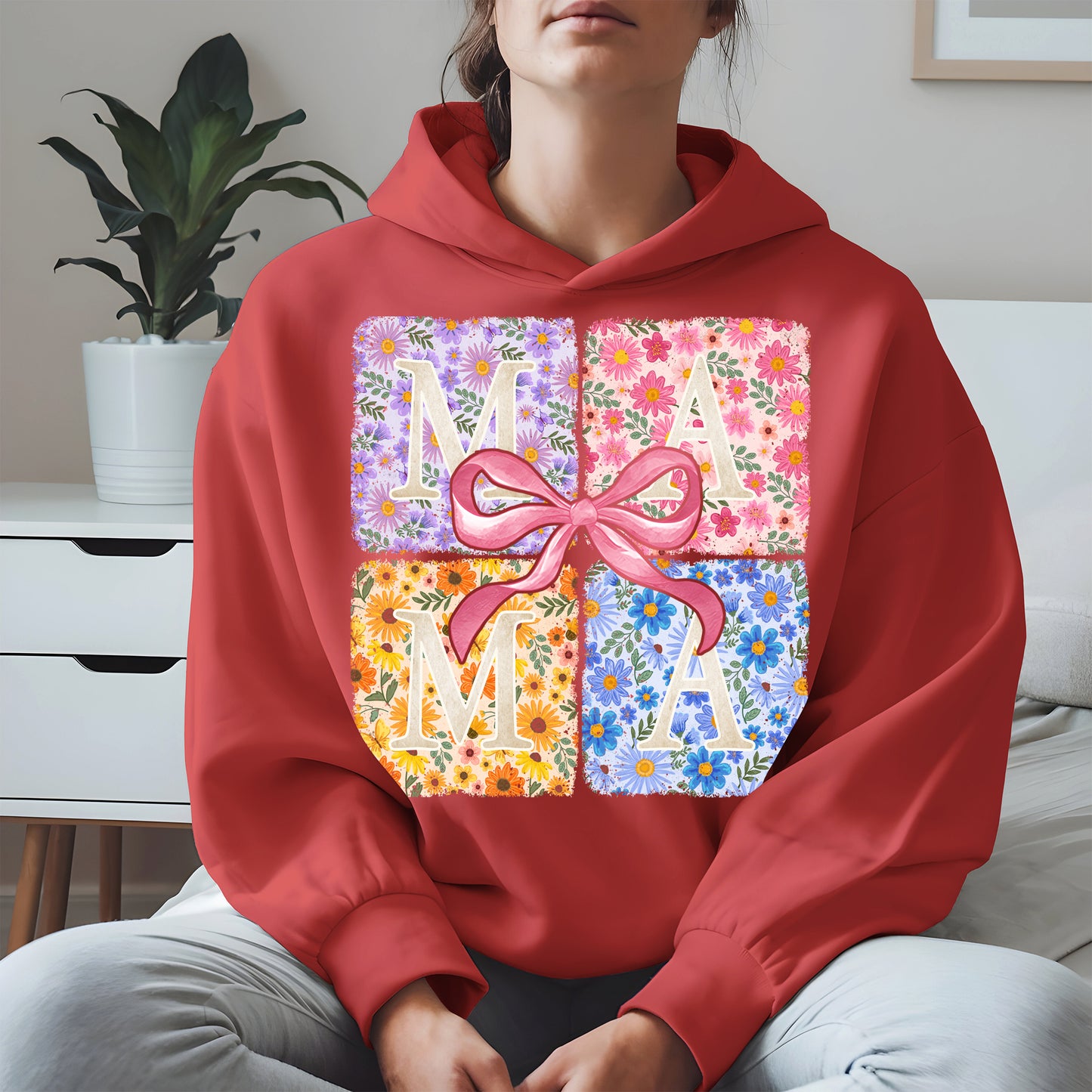 Floral MAMA Shirt Mother Tee Hoodie Sweatshirt Gift for Moms