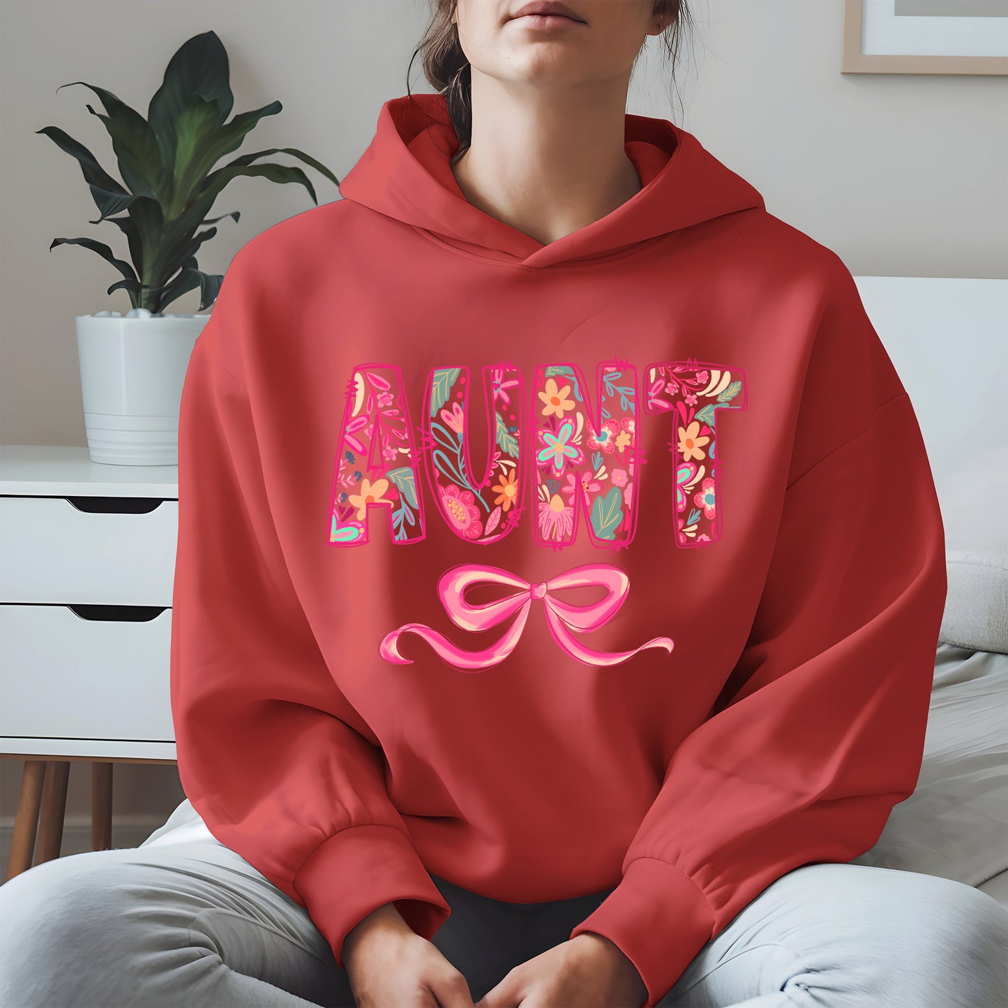 Floral Aunt Shirt Gift Tee Hoodie Sweatshirt for Cool Aunties