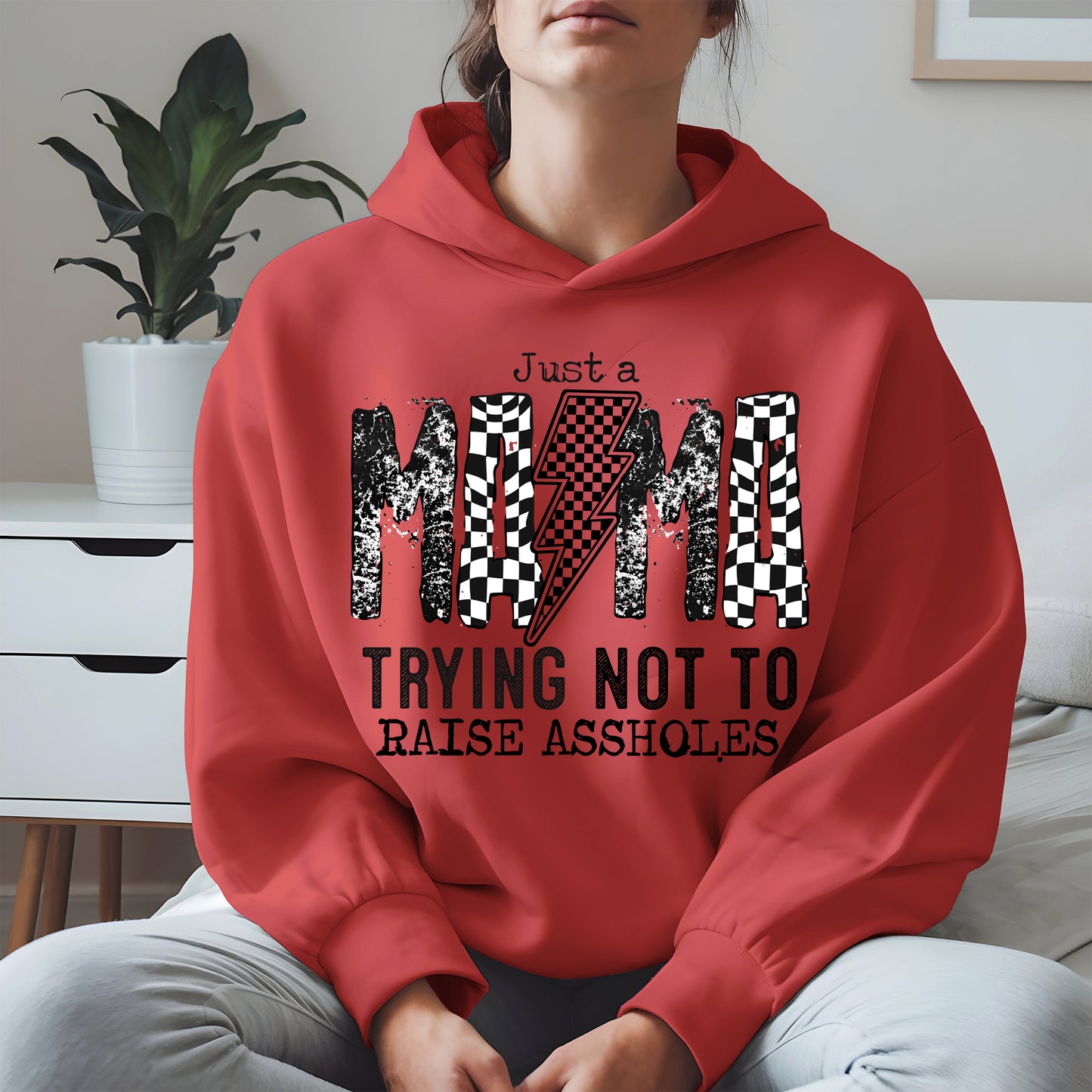 Just a Mama Trying Shirt Hoodie Sweatshirt Gift for Moms