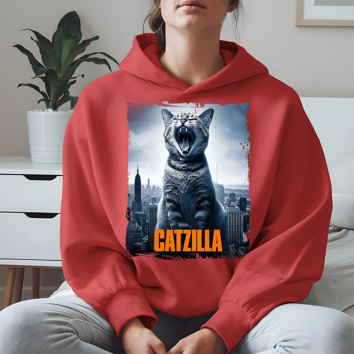 Catzilla Funny Cat Shirt Hoodie Sweatshirt