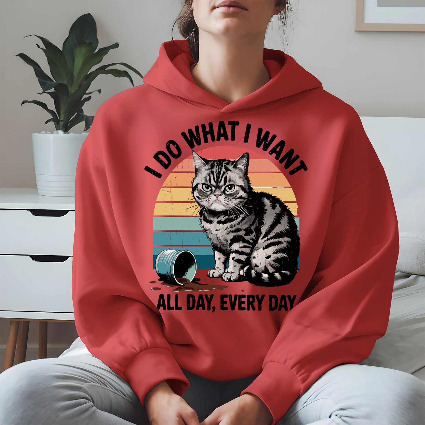 I Do What I Want Angry Cat Shirt Hoodie Sweatshirt