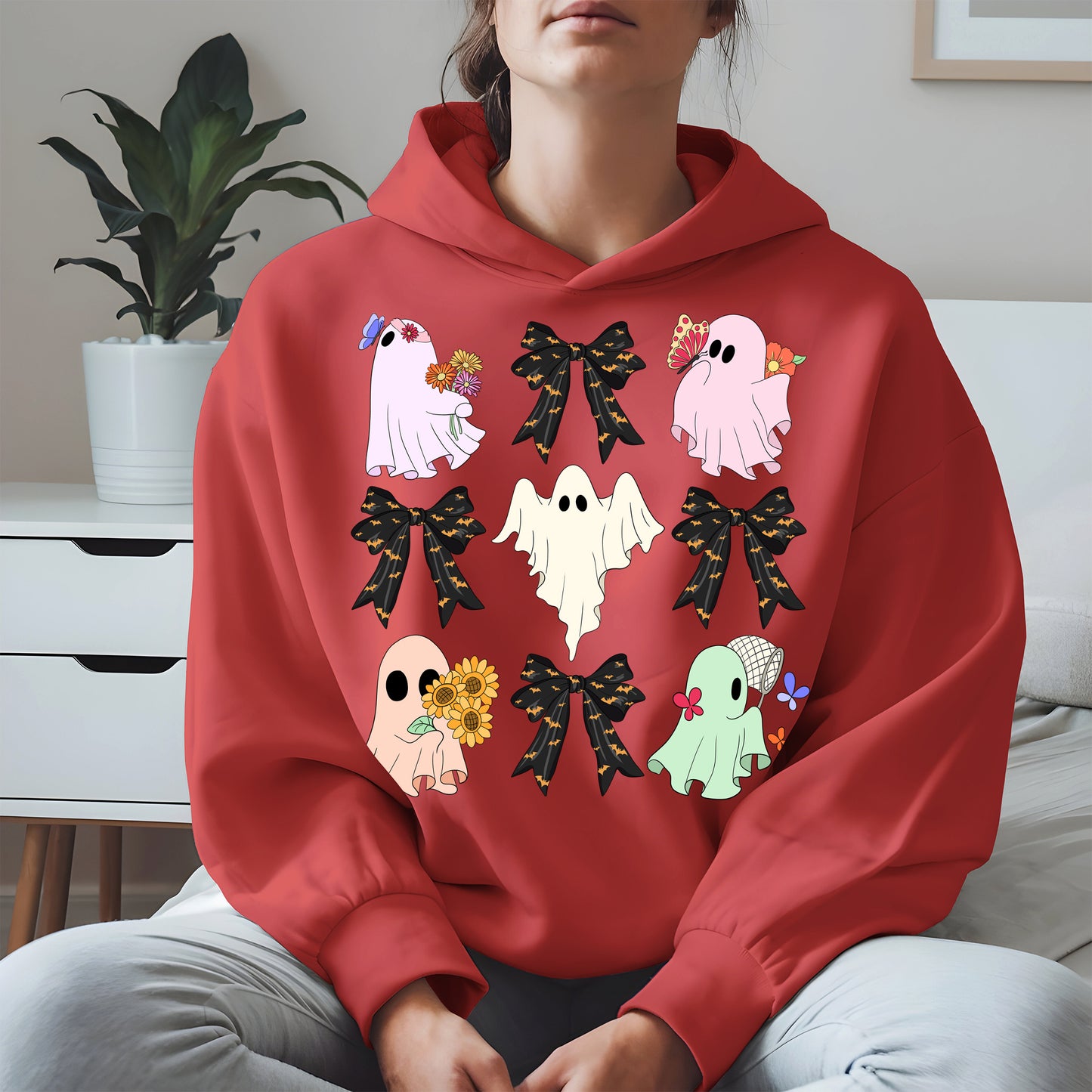 Cute Ghost and Bow Halloween Shirt