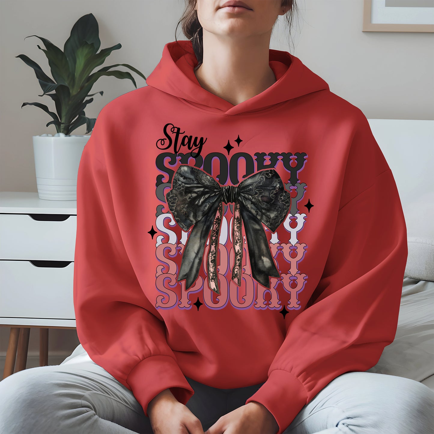 Gothic Spooky Bow Halloween Shirt