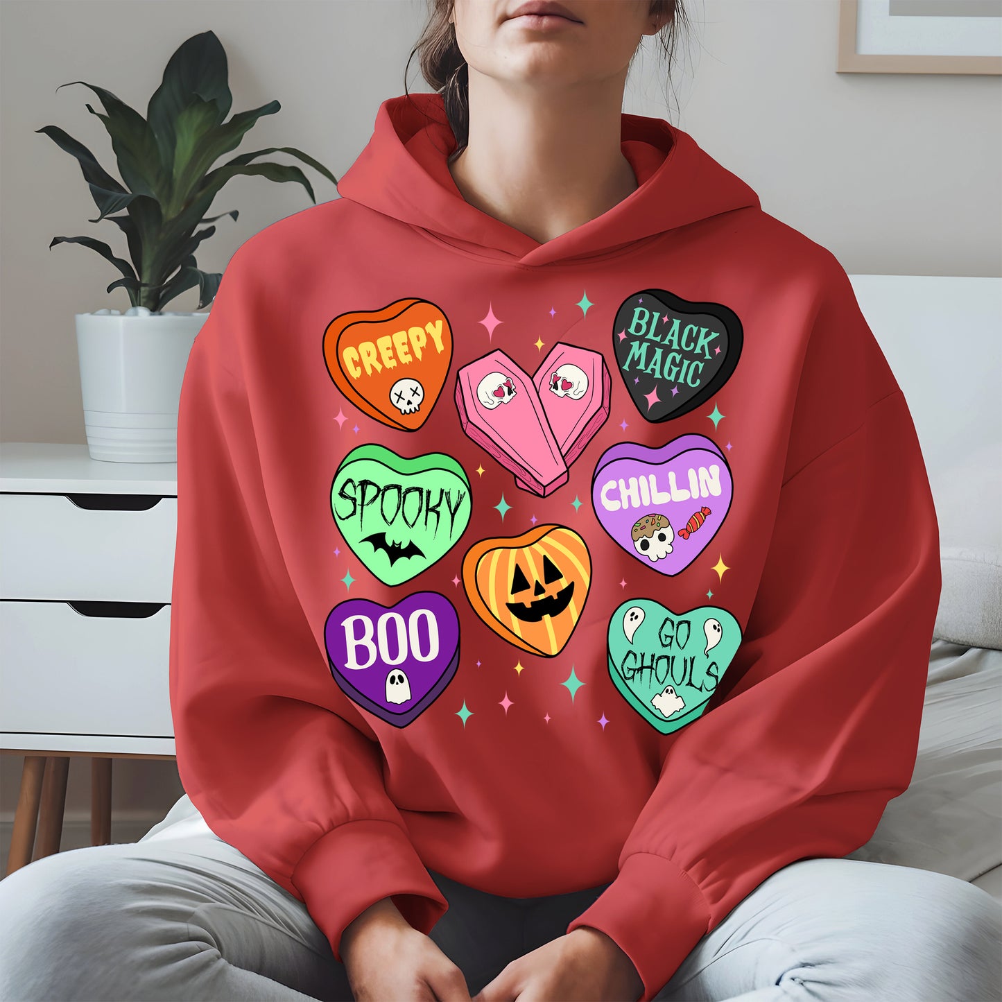 Spooky Candy Heart Halloween Shirt