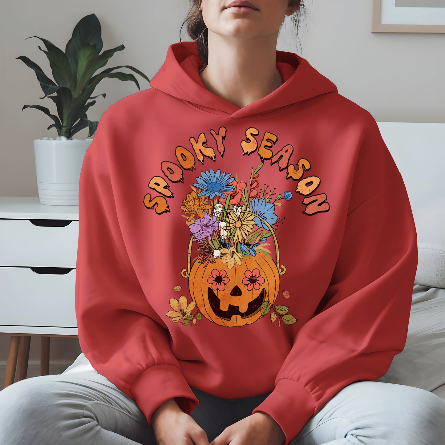 Floral Pumpkin Spooky Season Shirt
