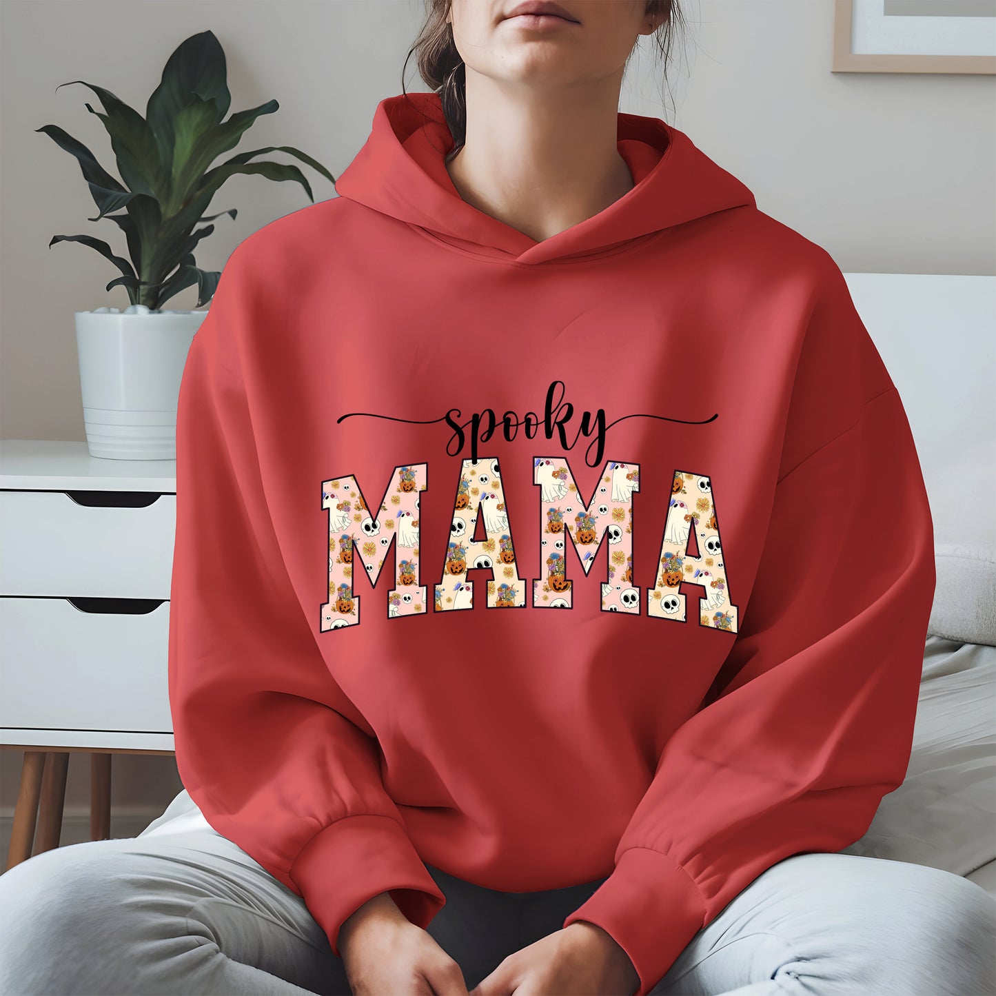 Halloween Mama Shirt for Moms Cute Ghost