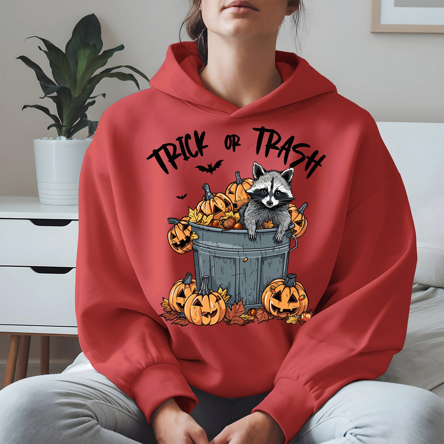 Trick or Trash Raccoon Halloween Shirt