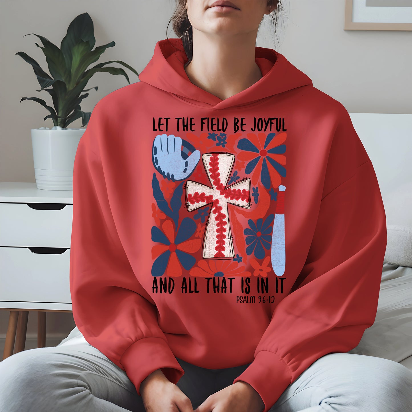 Faith Baseball Floral Shirt Sport Tee Hoodie Sweatshirt Gift for Fans