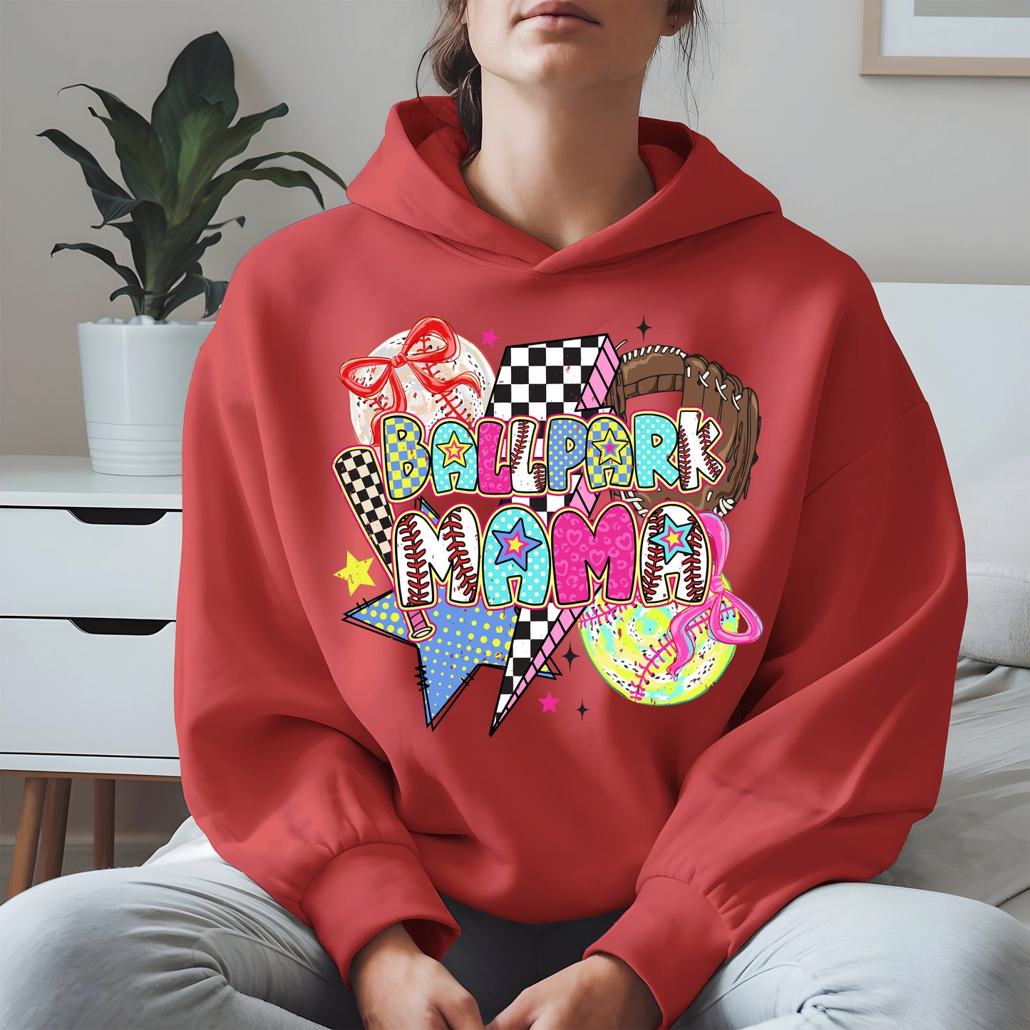 Ballpark Mama Shirt Sport Tee Hoodie Sweatshirt Gift for Baseball Moms