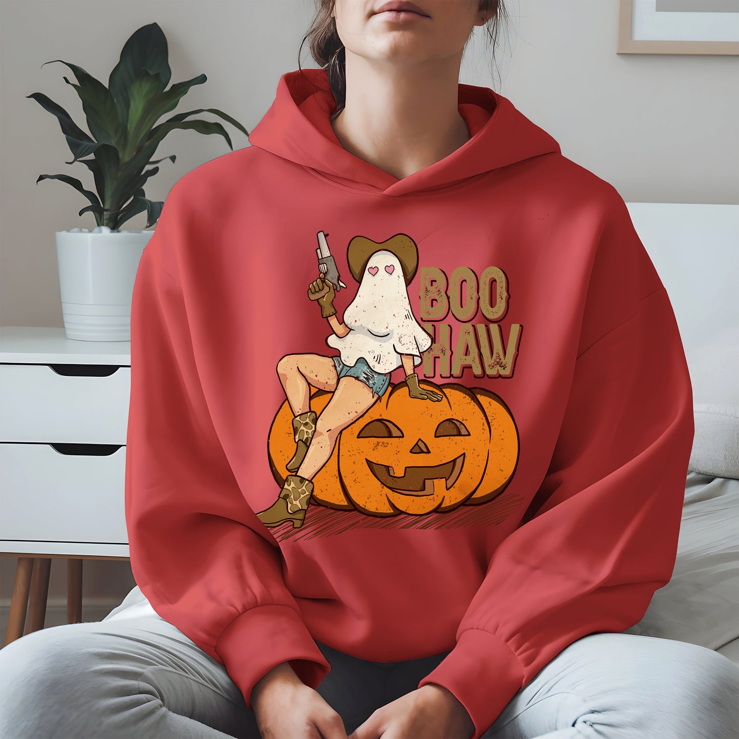 Boo Haw Halloween Cowgirl Tee