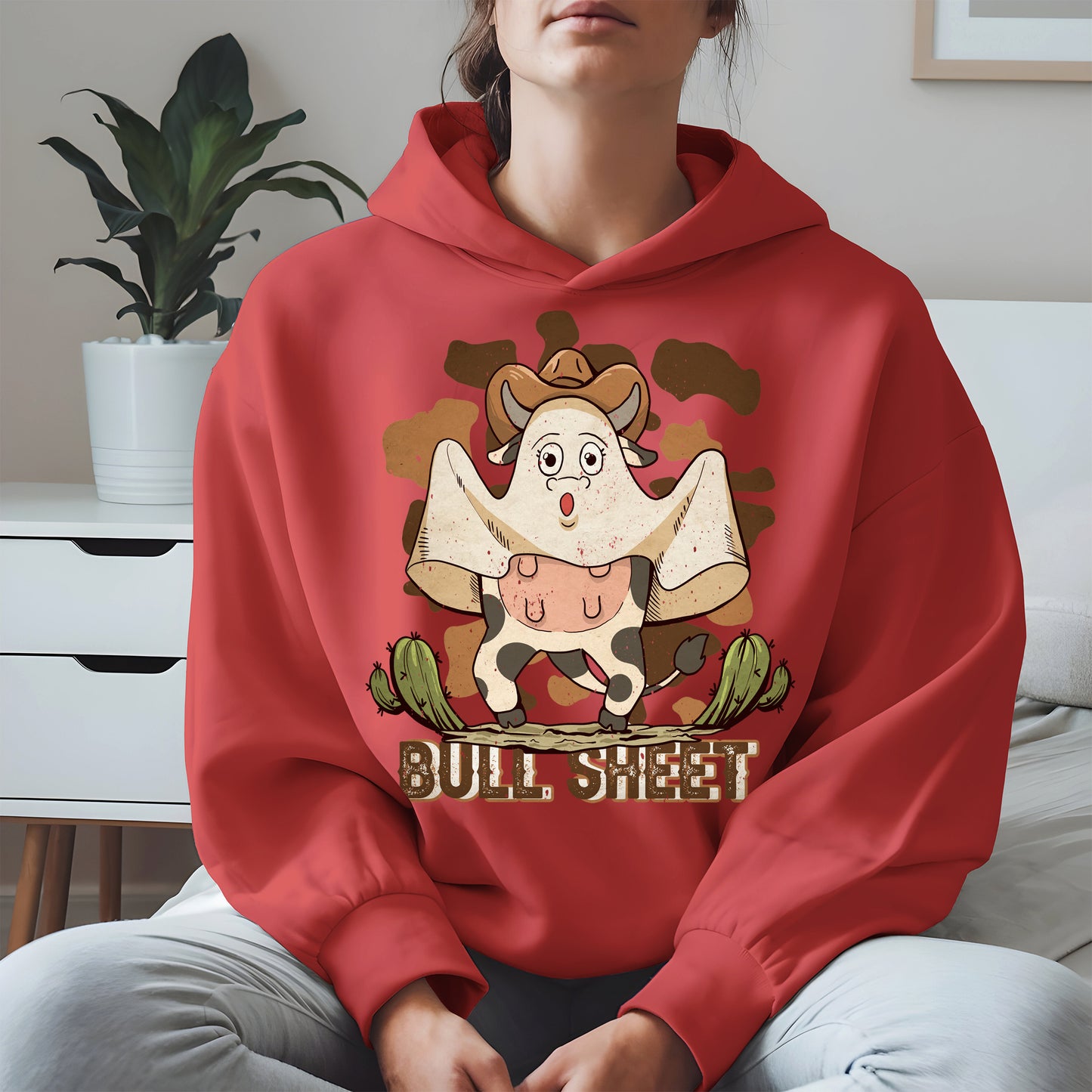 Bull Sheet Funny Ghost Cow Tee