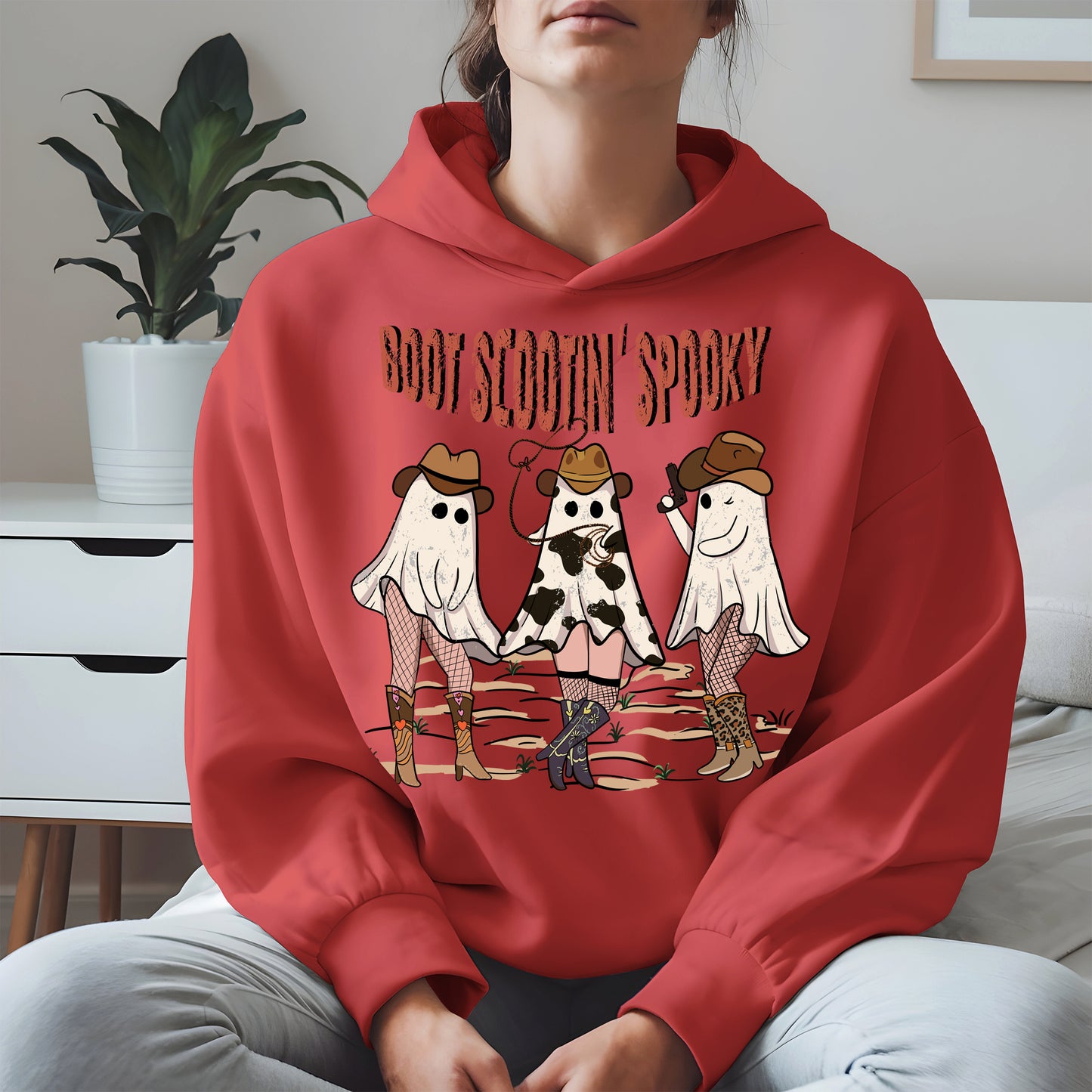 Boot Scootin' Spooky Cowgirl Halloween Tee