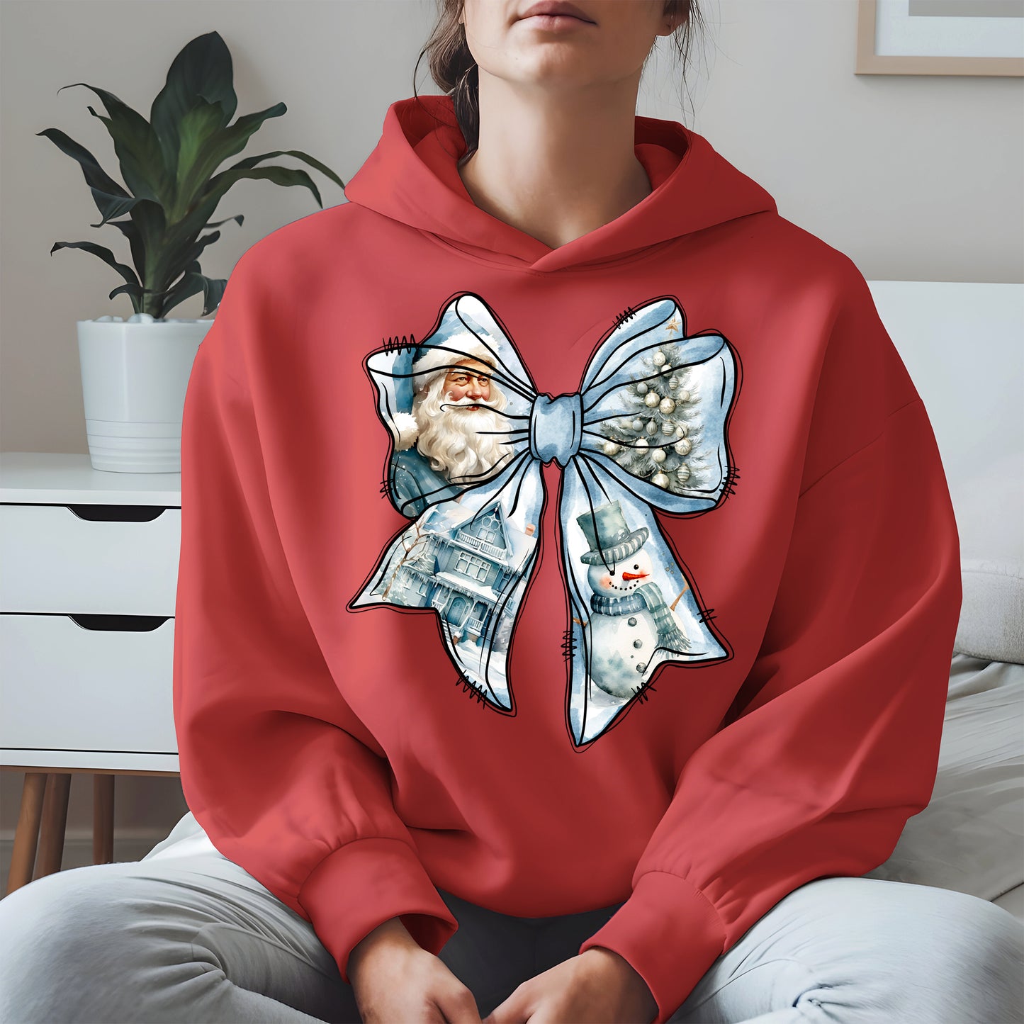 Snowman Coquette Christmas Bow Shirt