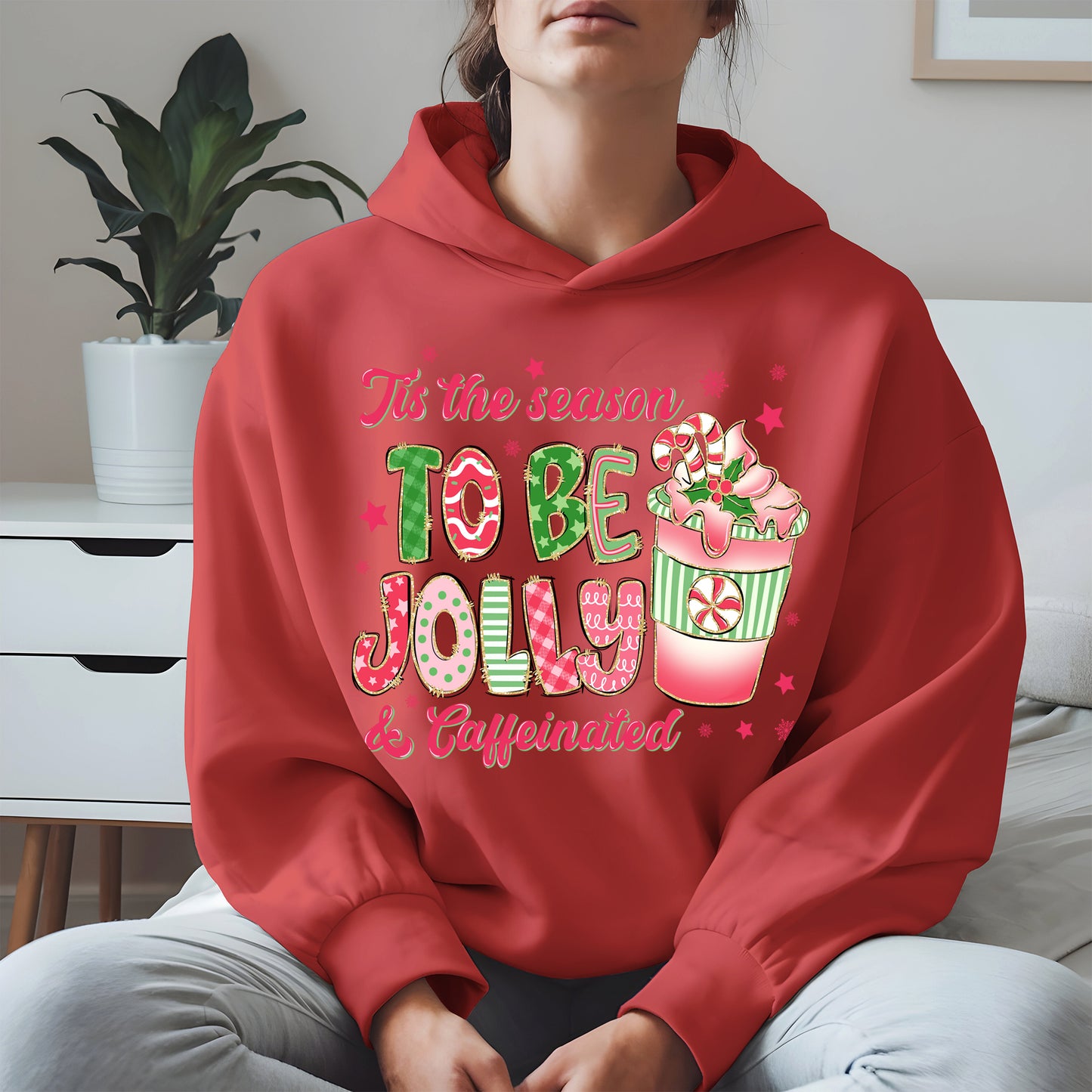Tis the Season to Be Jolly and Caffeinated Shirt
