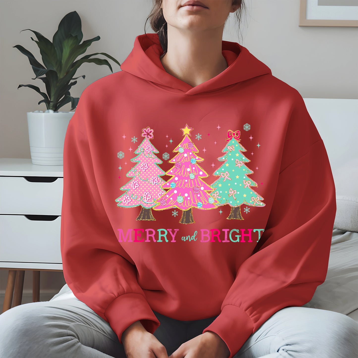 Merry and Bright Christmas Tree Shirt