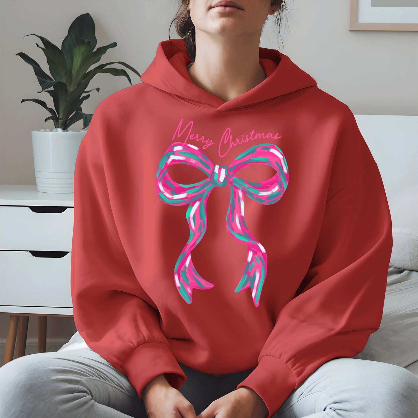 Merry Christmas Coquette Bow Shirt