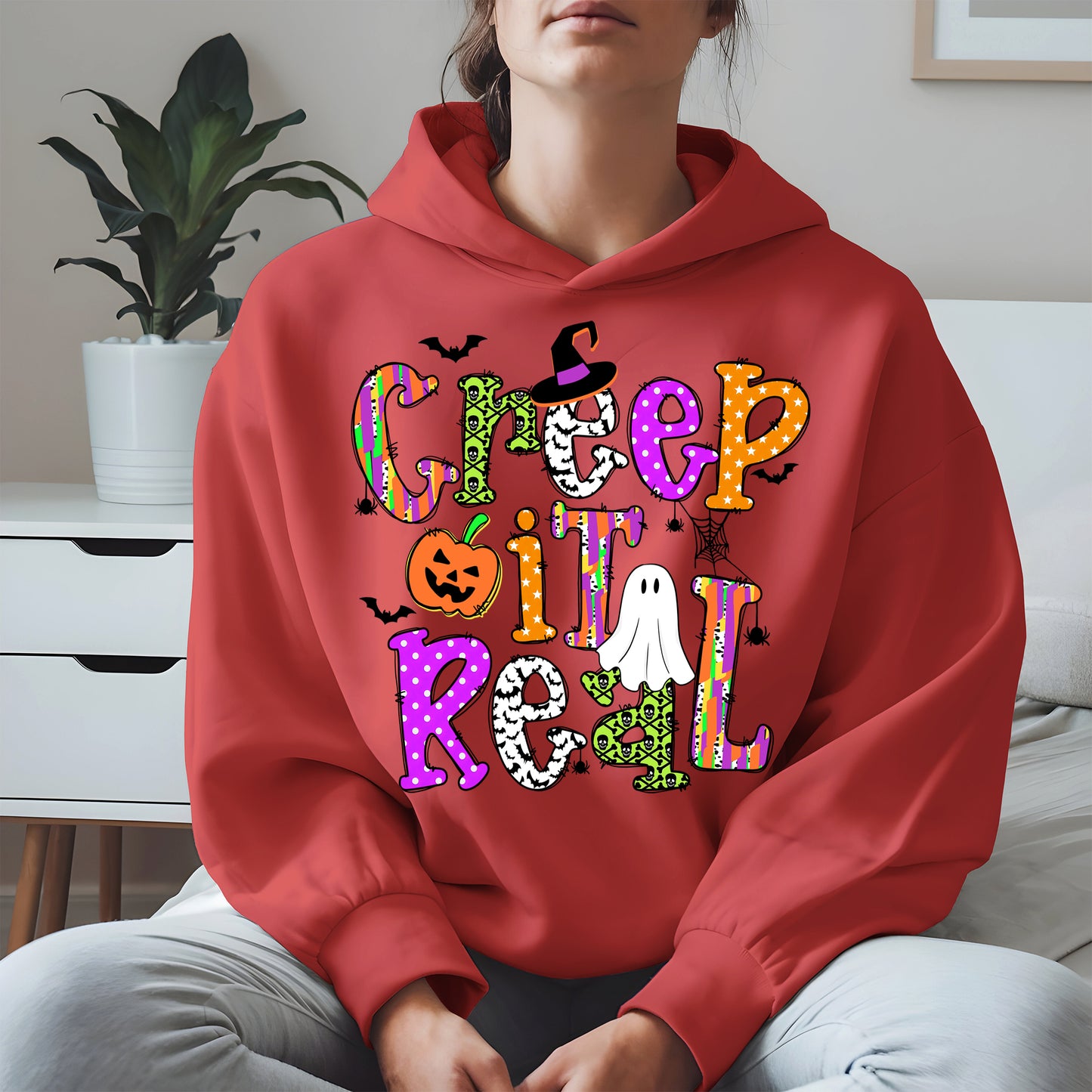 Creep It Real Doodle halloween shirt