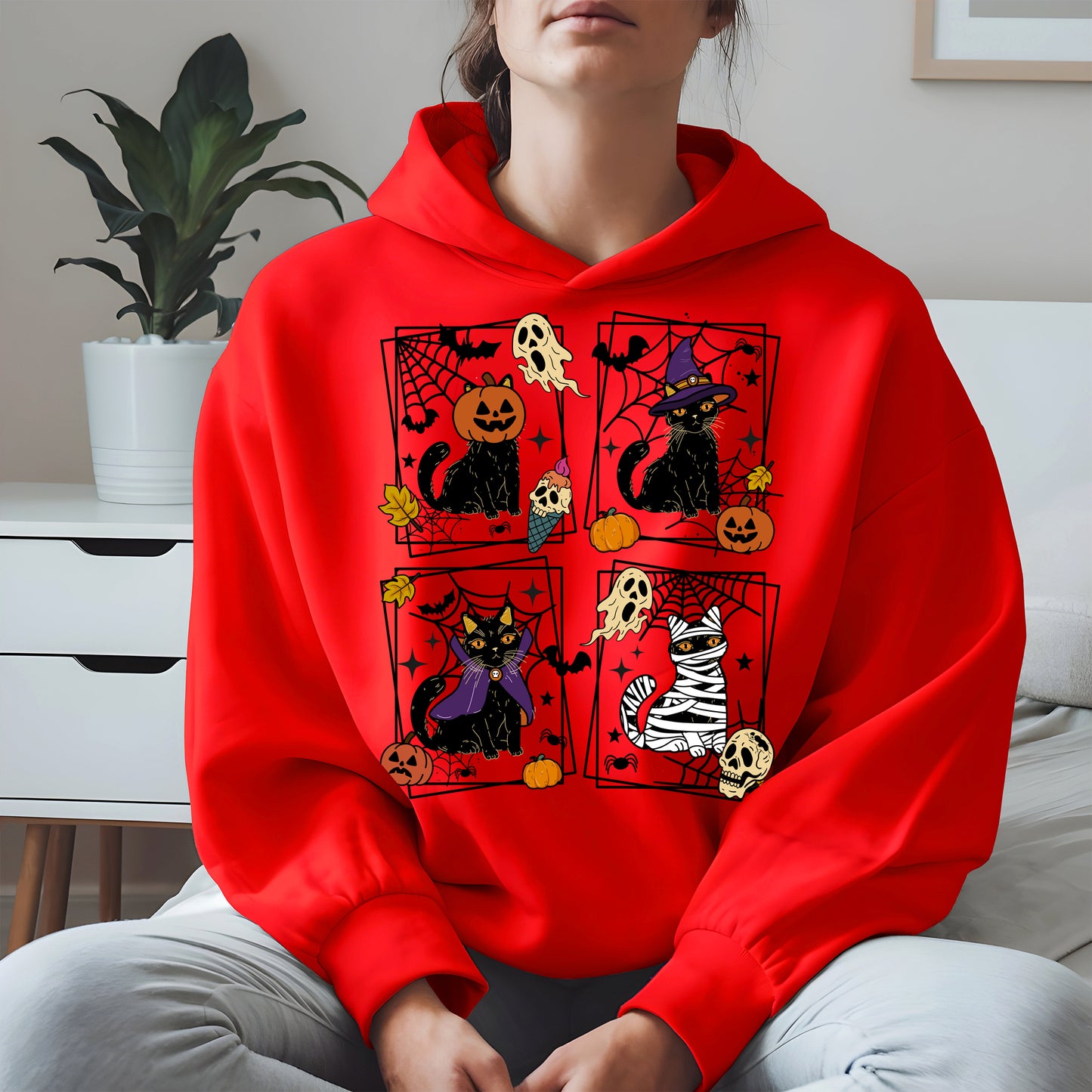Black Cat Halloween shirt and hoodie