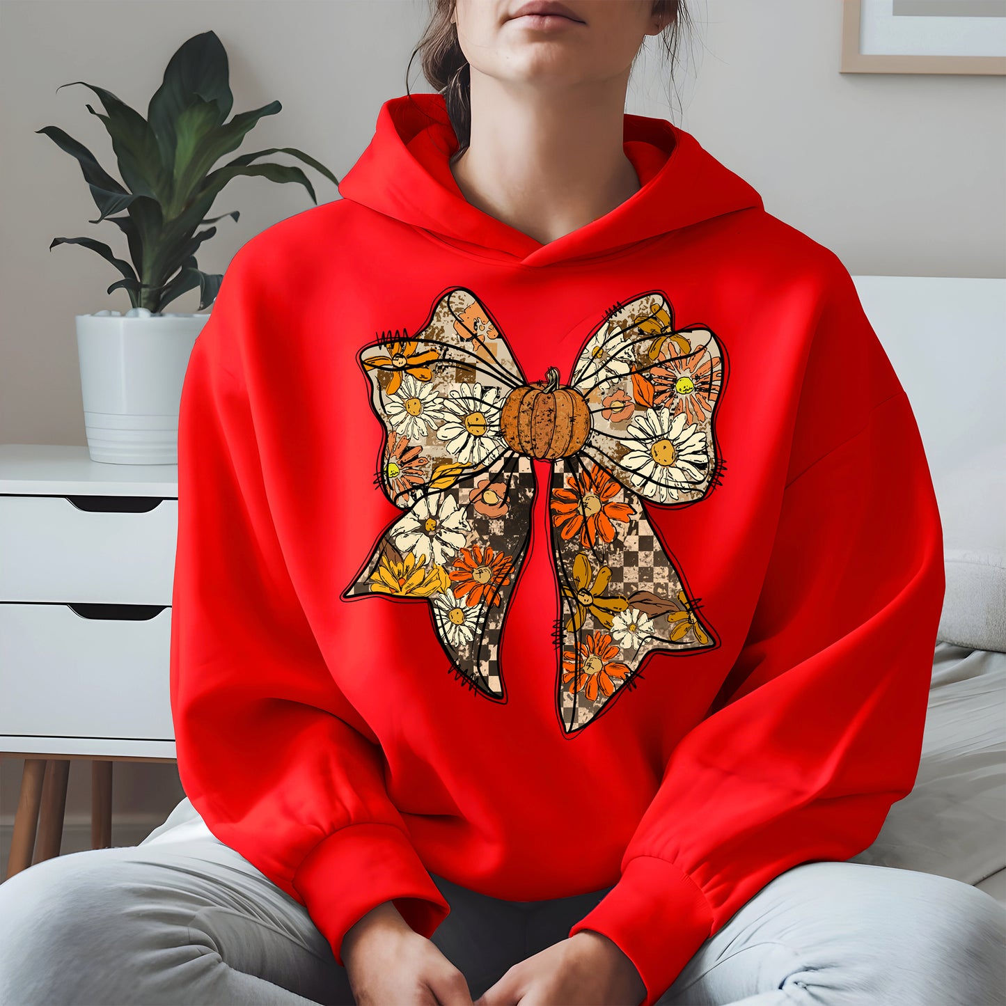 Floral Halloween Coquette Bow shirt