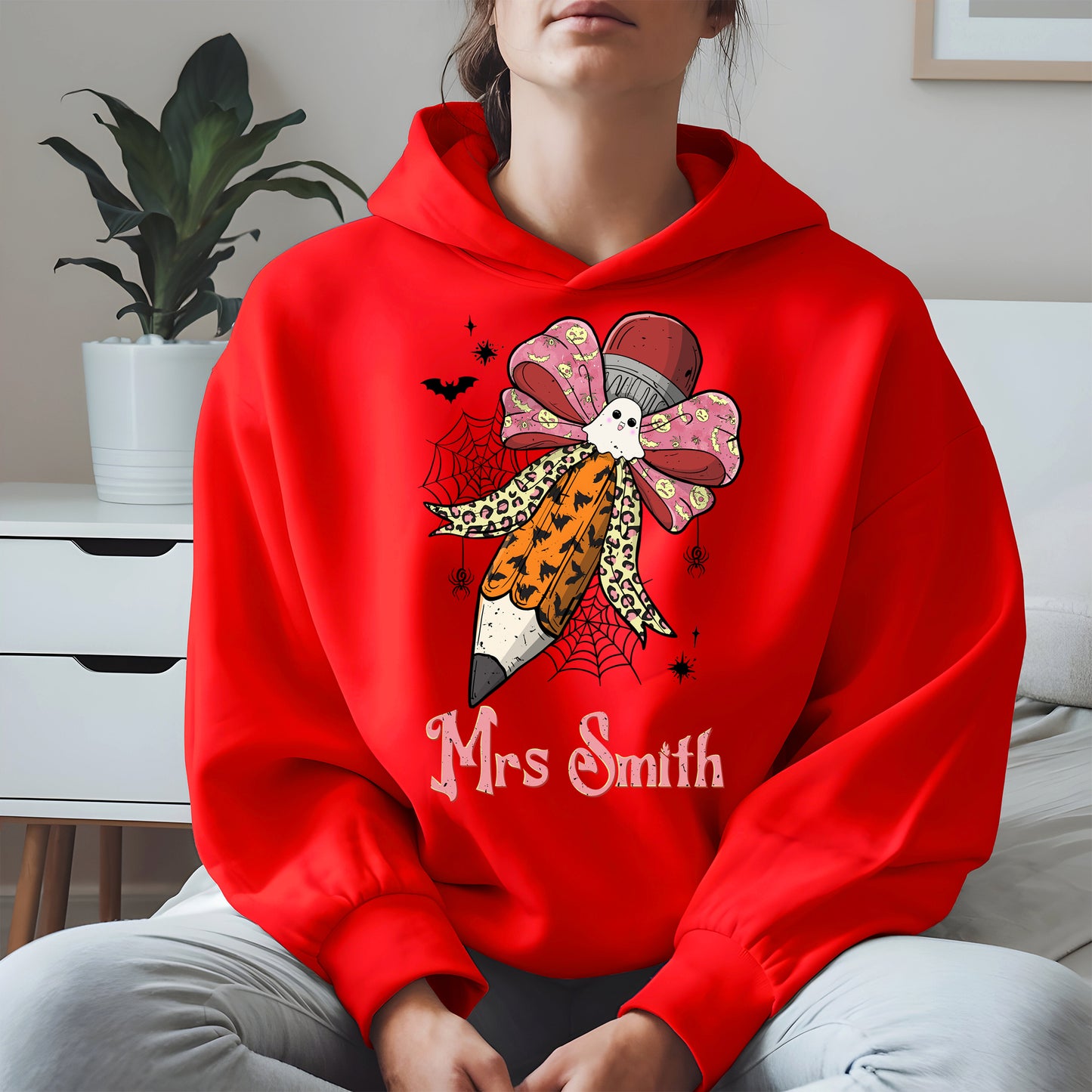 Teacher Pencil Bow Halloween shirt