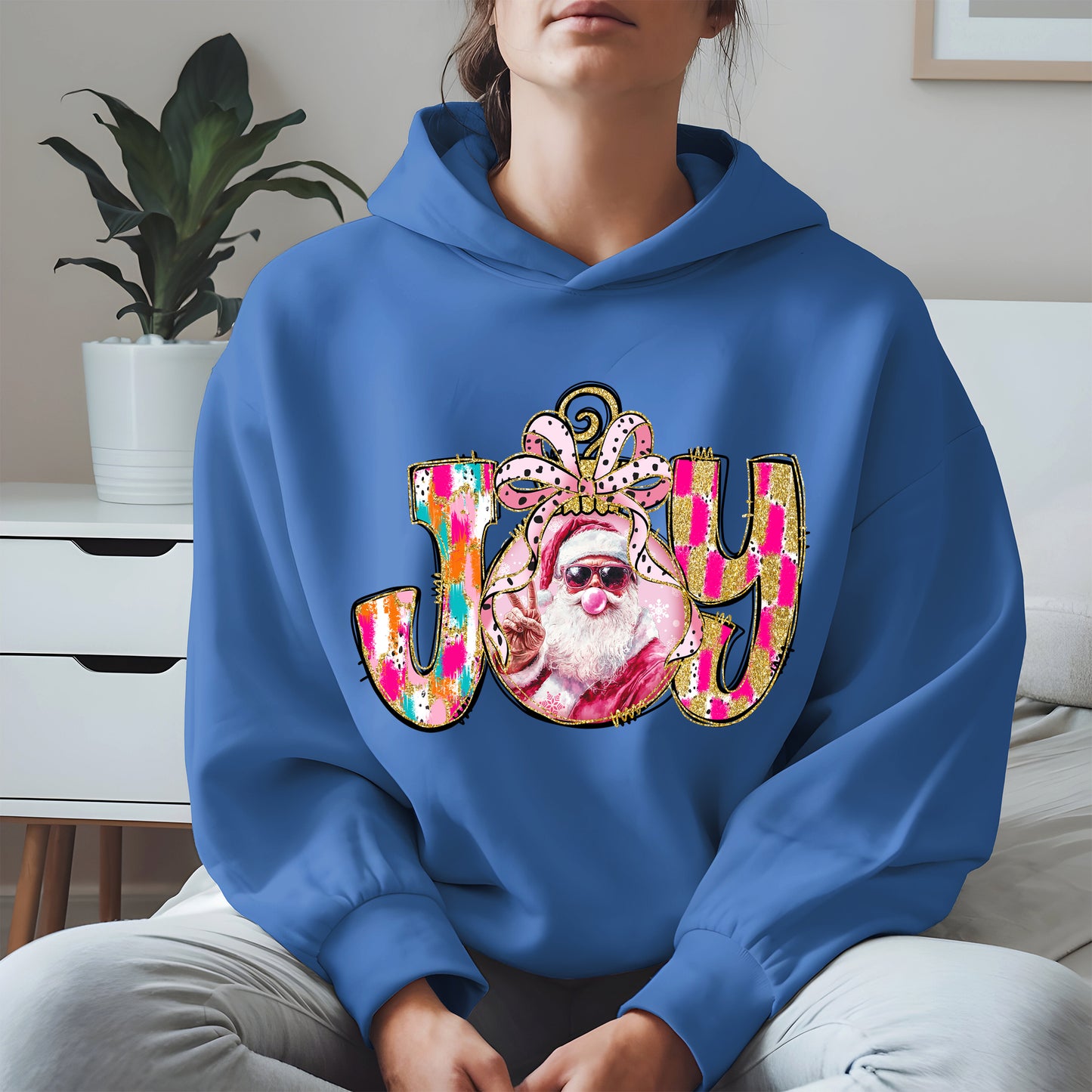 Joy Christmas Shirt Santa Cool Holiday Gift