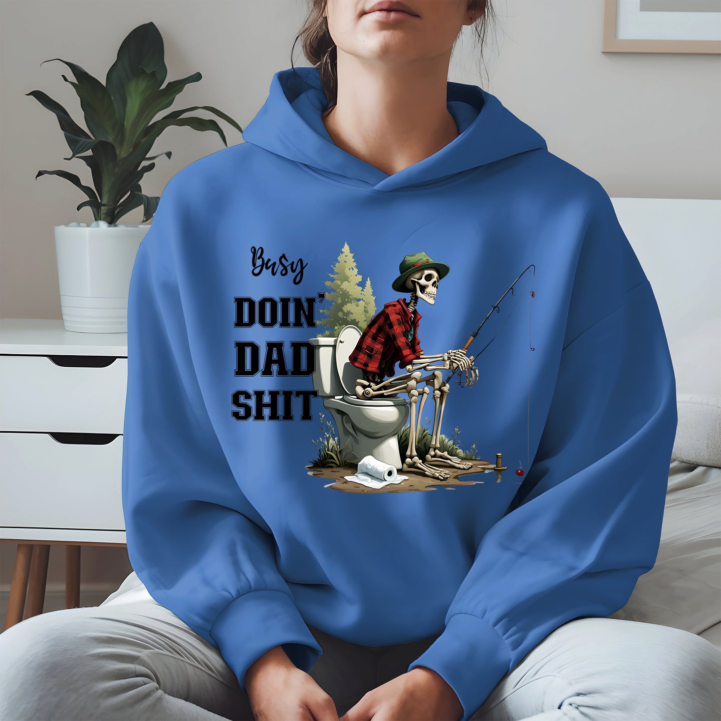 Funny Dad Fishing Skeleton Shirt Hoodie Sweatshirt
