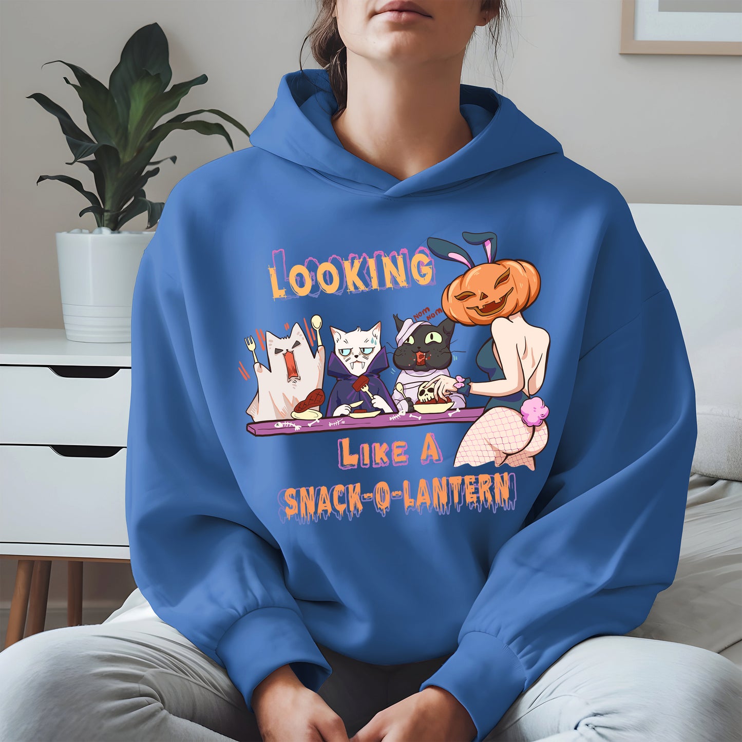 Snack-O-Lantern Halloween Cat Tee