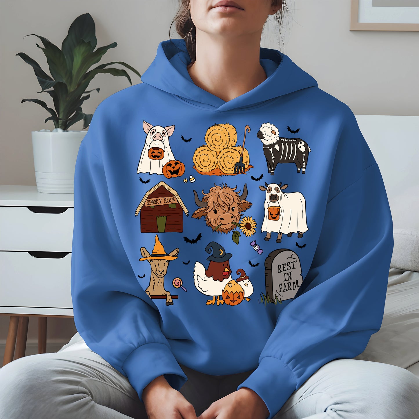 Spooky Cute Halloween Farm Animal Shirt