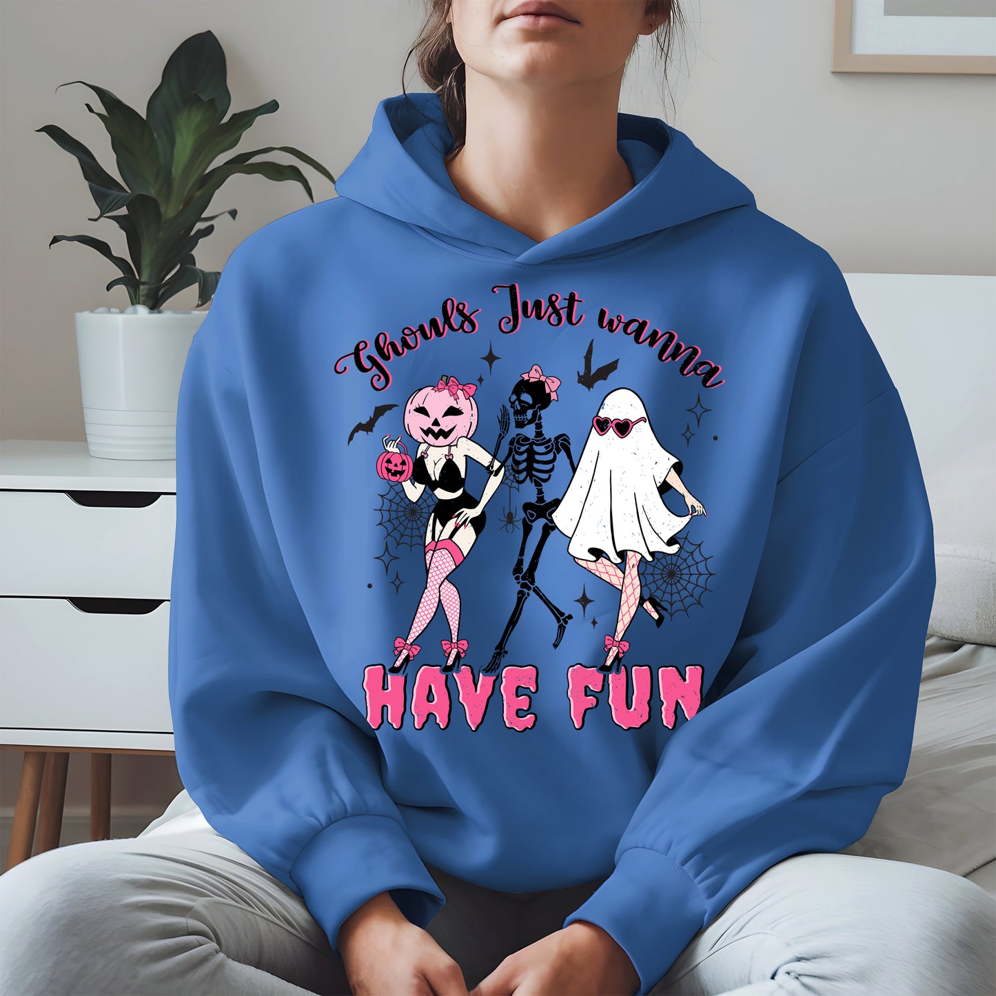 Ghouls Just Wanna Have Fun Halloween Pinup Design