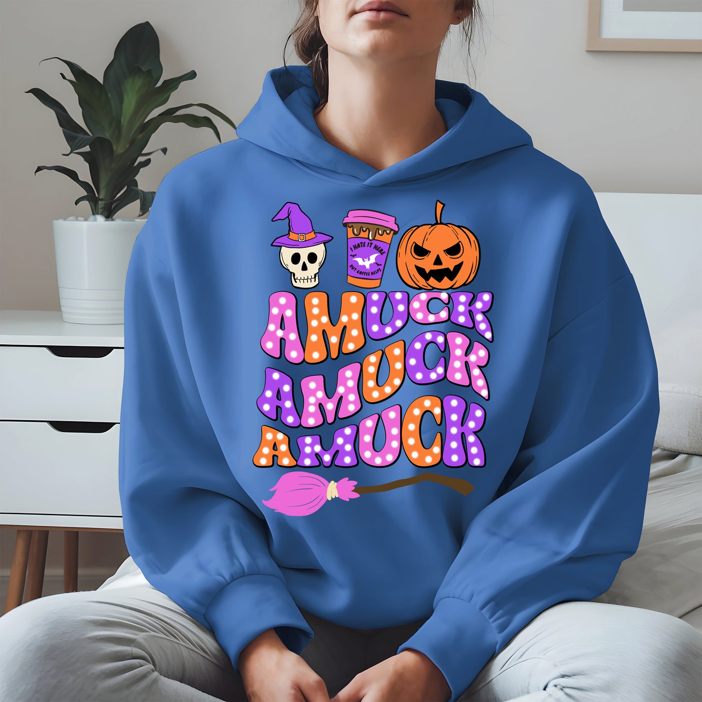 Amuck Amuck Amuck Shirt - Funny Halloween Coffee Witch Tee