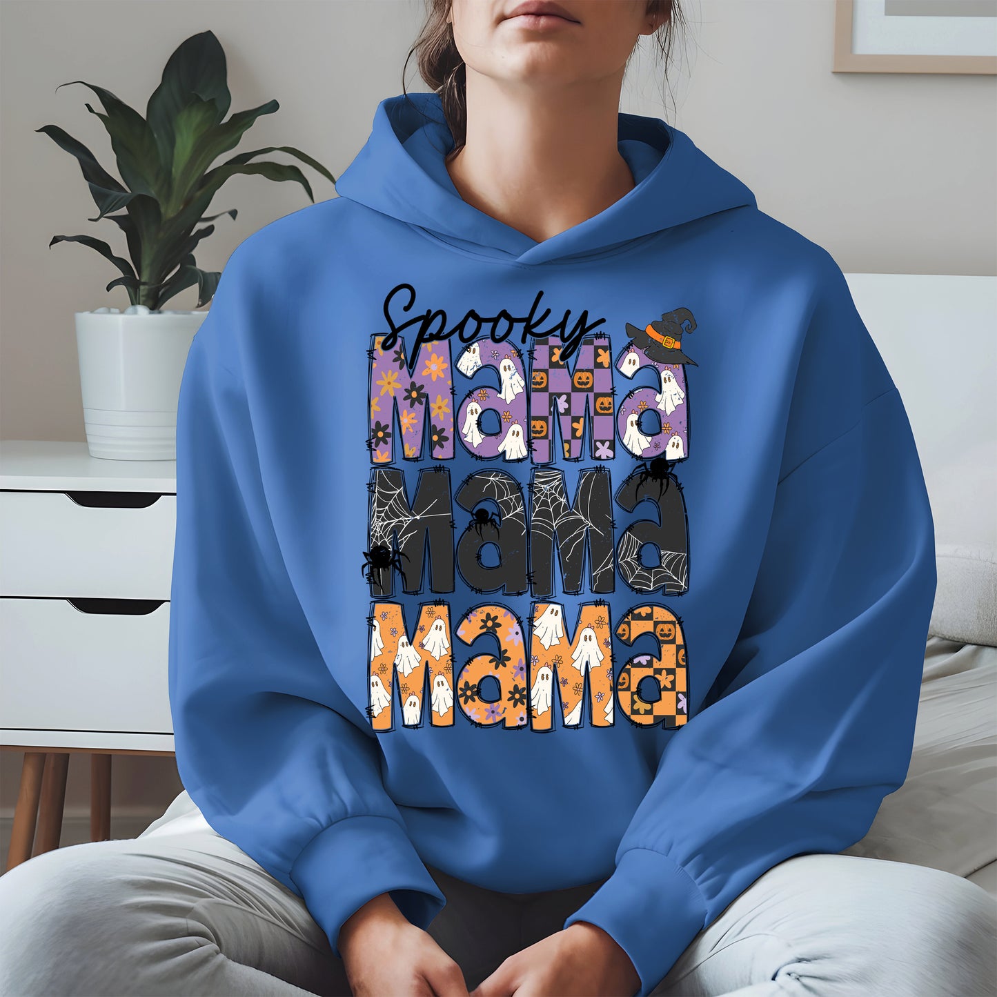 Halloween Mama Shirt - Ghosts and Spooky Patterns