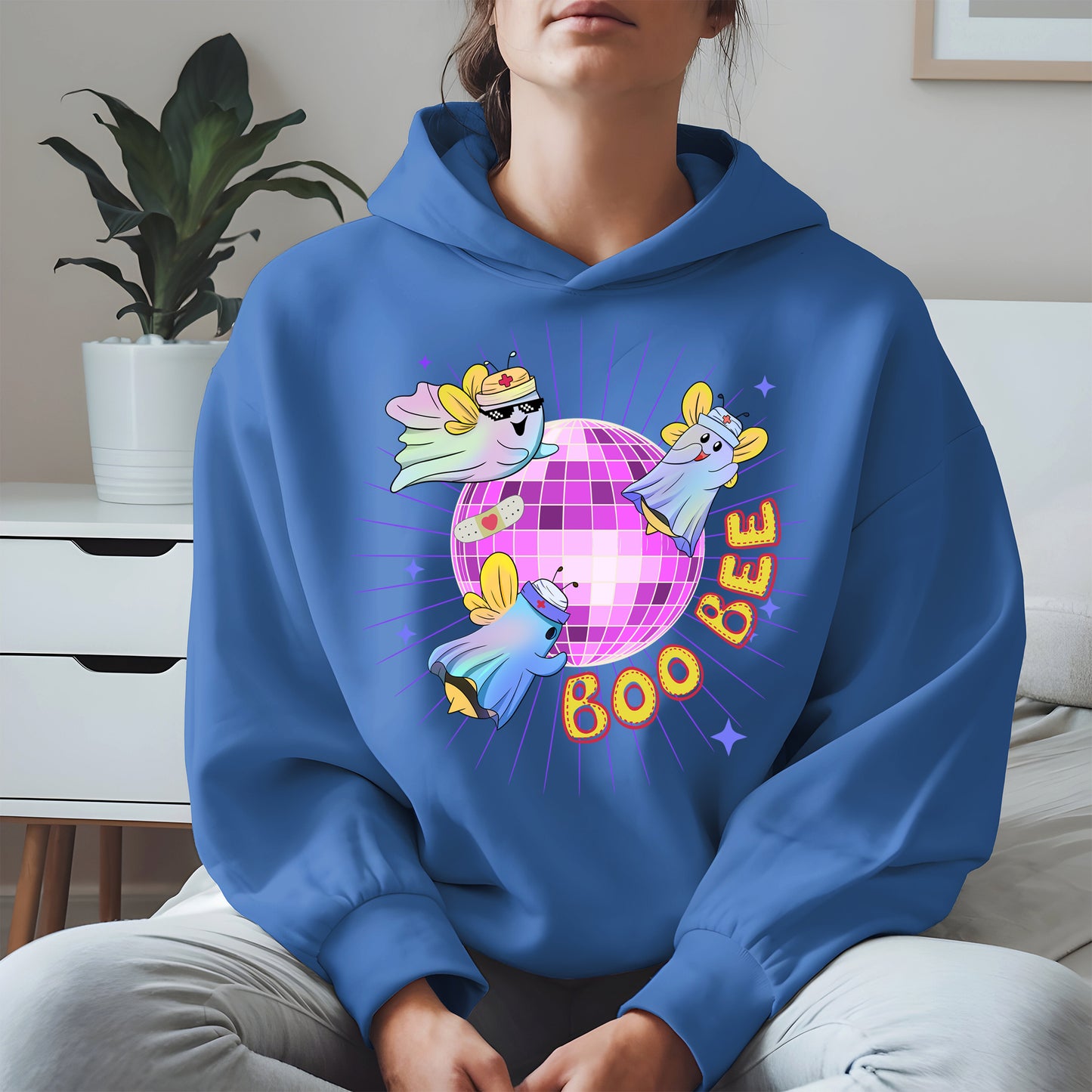 Boo Bee – Cute Disco Ghost Nurse Bee Shirt