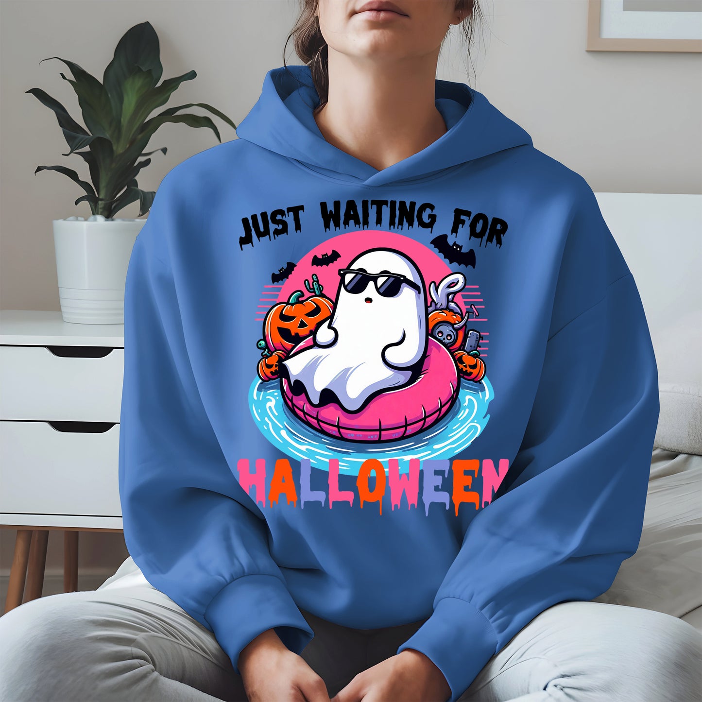 Chill Ghost Halloween Pool Float Shirt