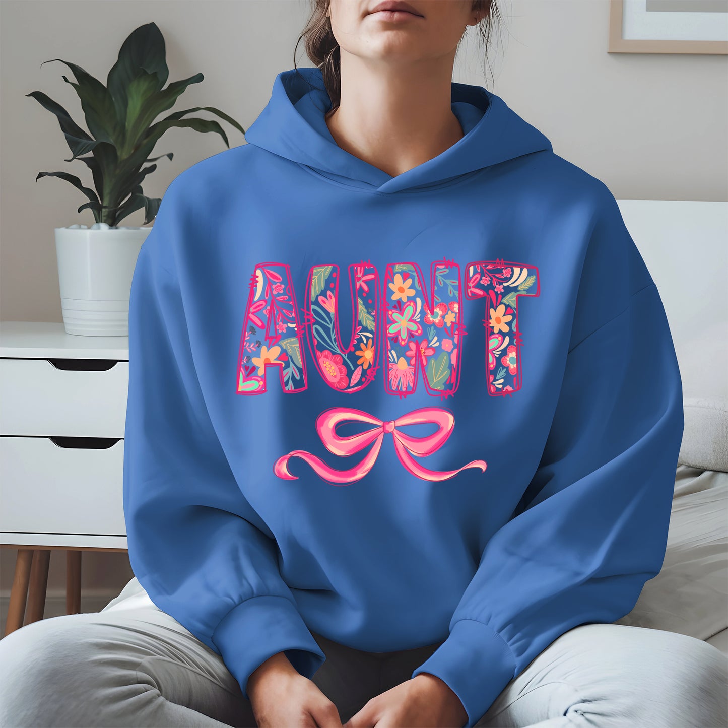 Floral Aunt Shirt Gift Tee Hoodie Sweatshirt for Cool Aunties