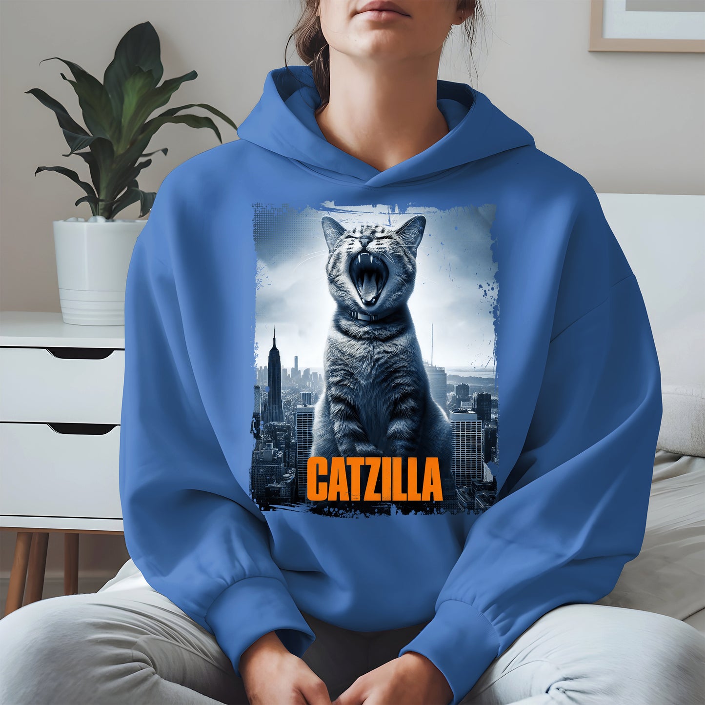 Catzilla Funny Cat Shirt Hoodie Sweatshirt