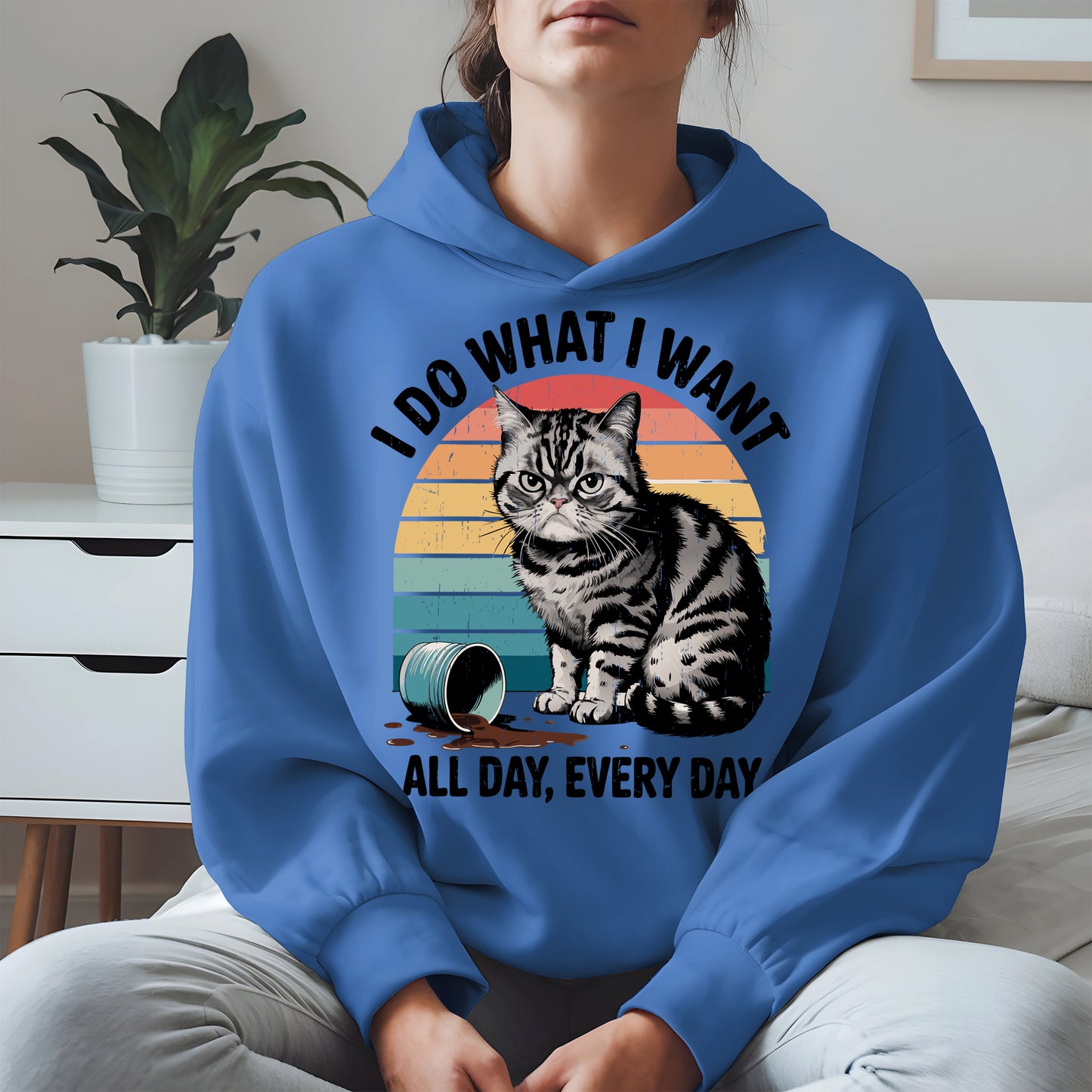 I Do What I Want Angry Cat Shirt Hoodie Sweatshirt