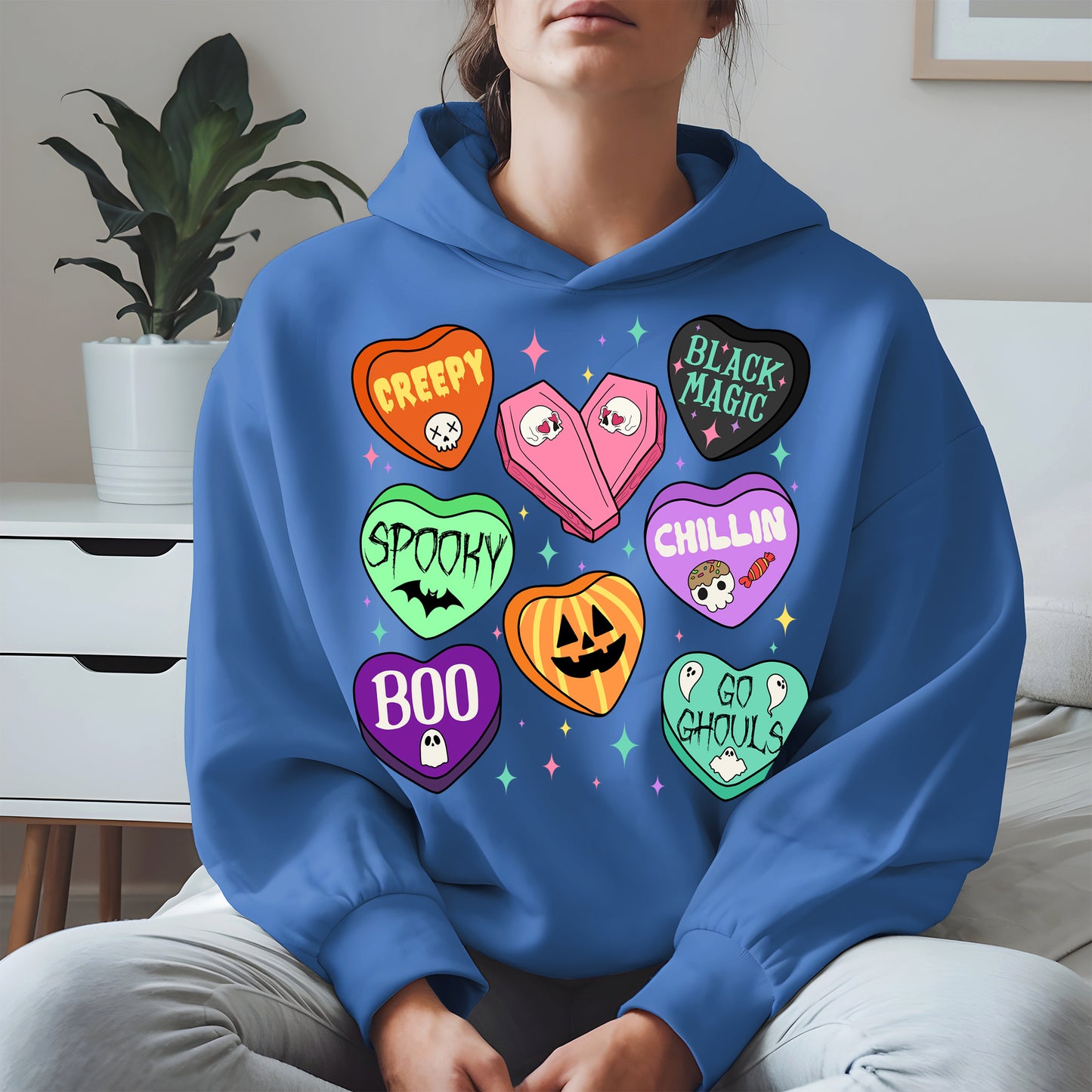 Spooky Candy Heart Halloween Shirt