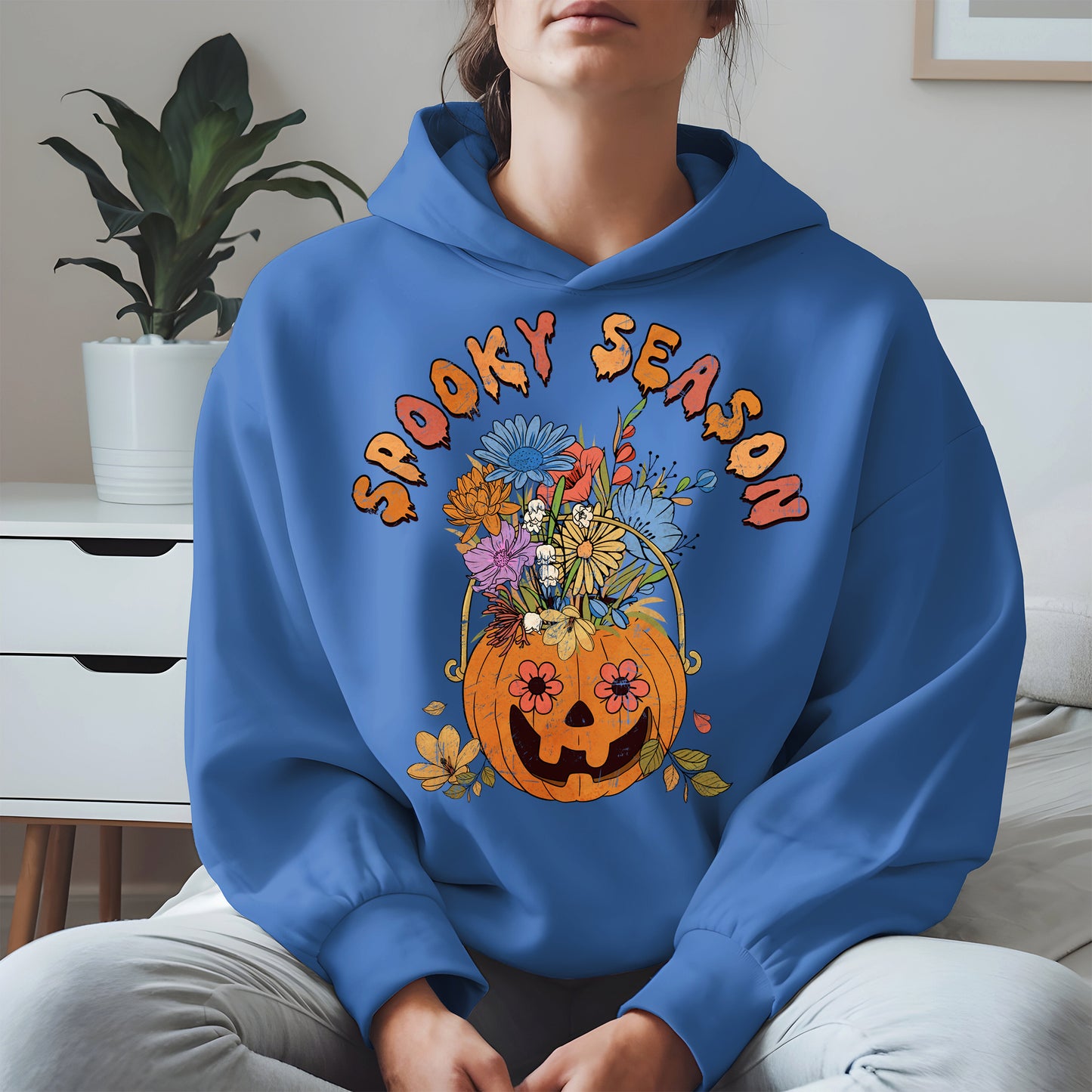 Floral Pumpkin Spooky Season Shirt
