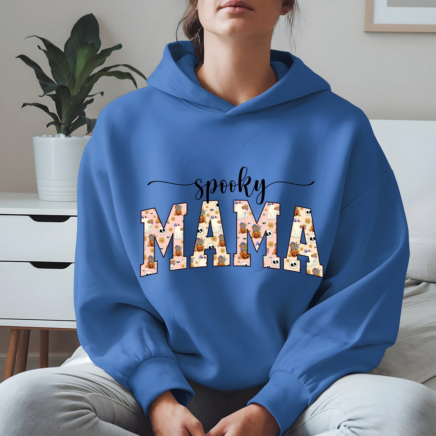Halloween Mama Shirt for Moms Cute Ghost